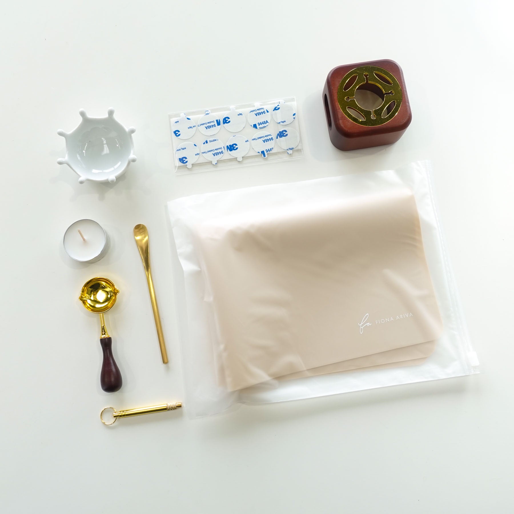 wax sealing accessories kit bundle box with melting spoon holder stove candle mat Australia