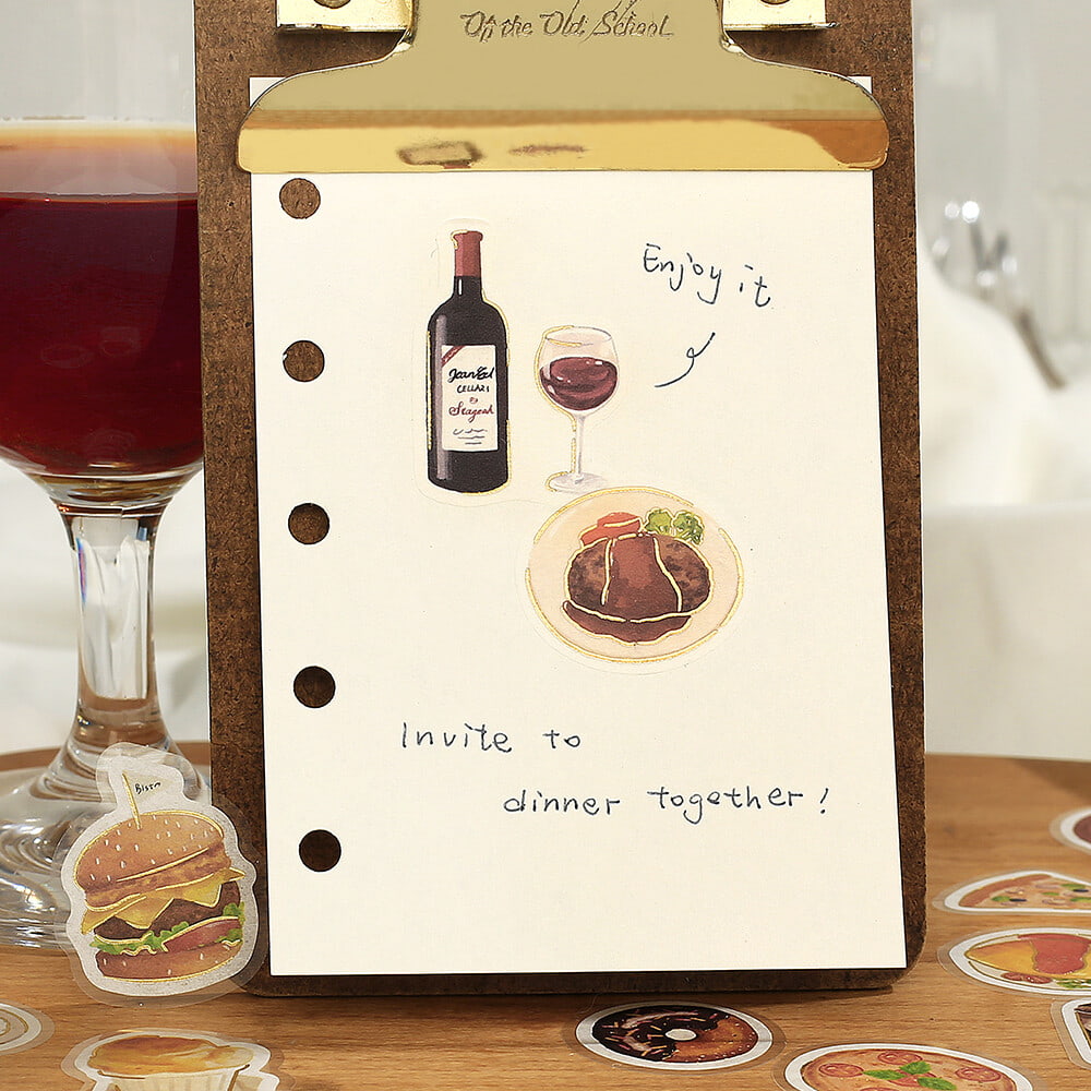 Dinner Food | Ippai | Planner Flake Stickers | BGM