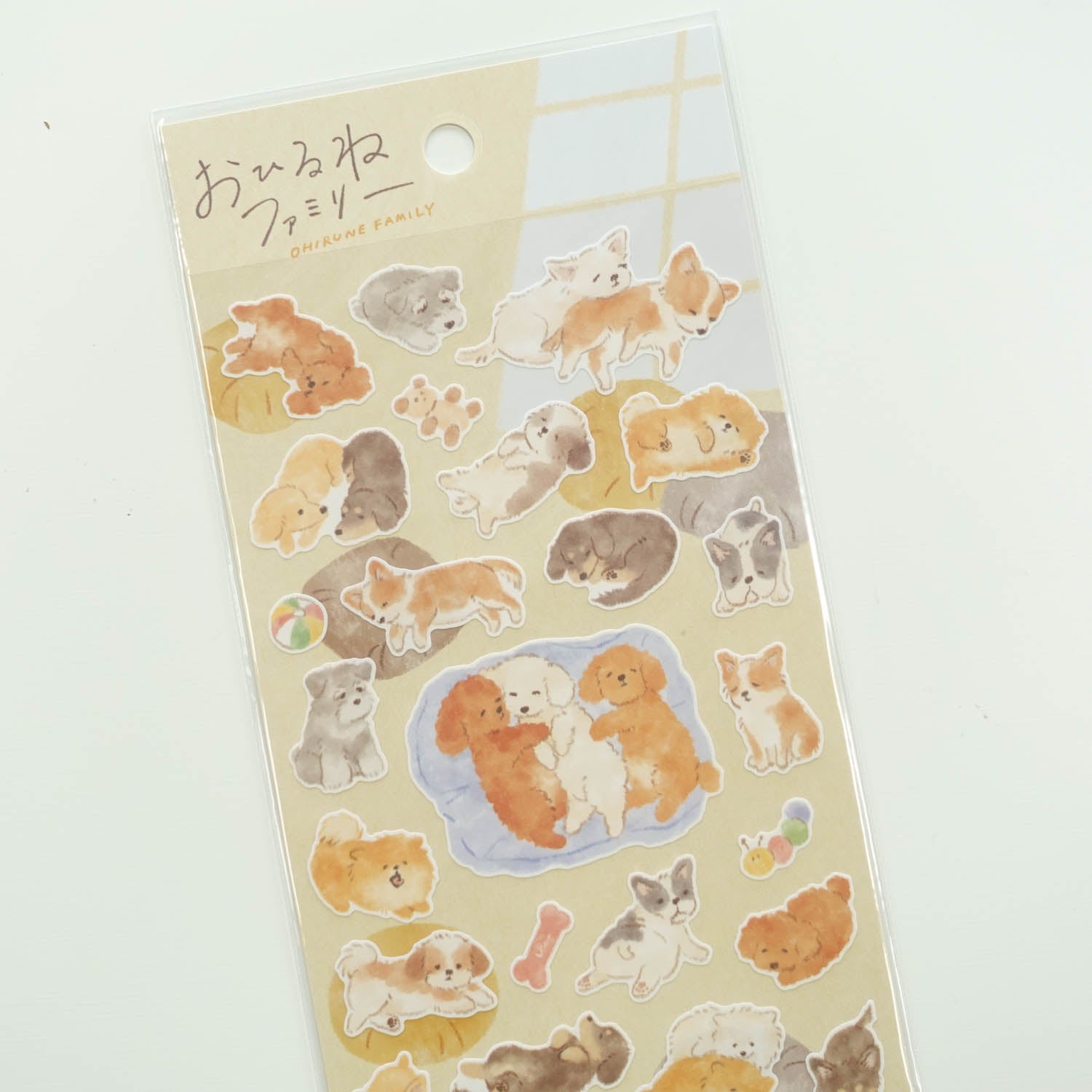 Dogs 'Ohirune Family' Stickers Sheet