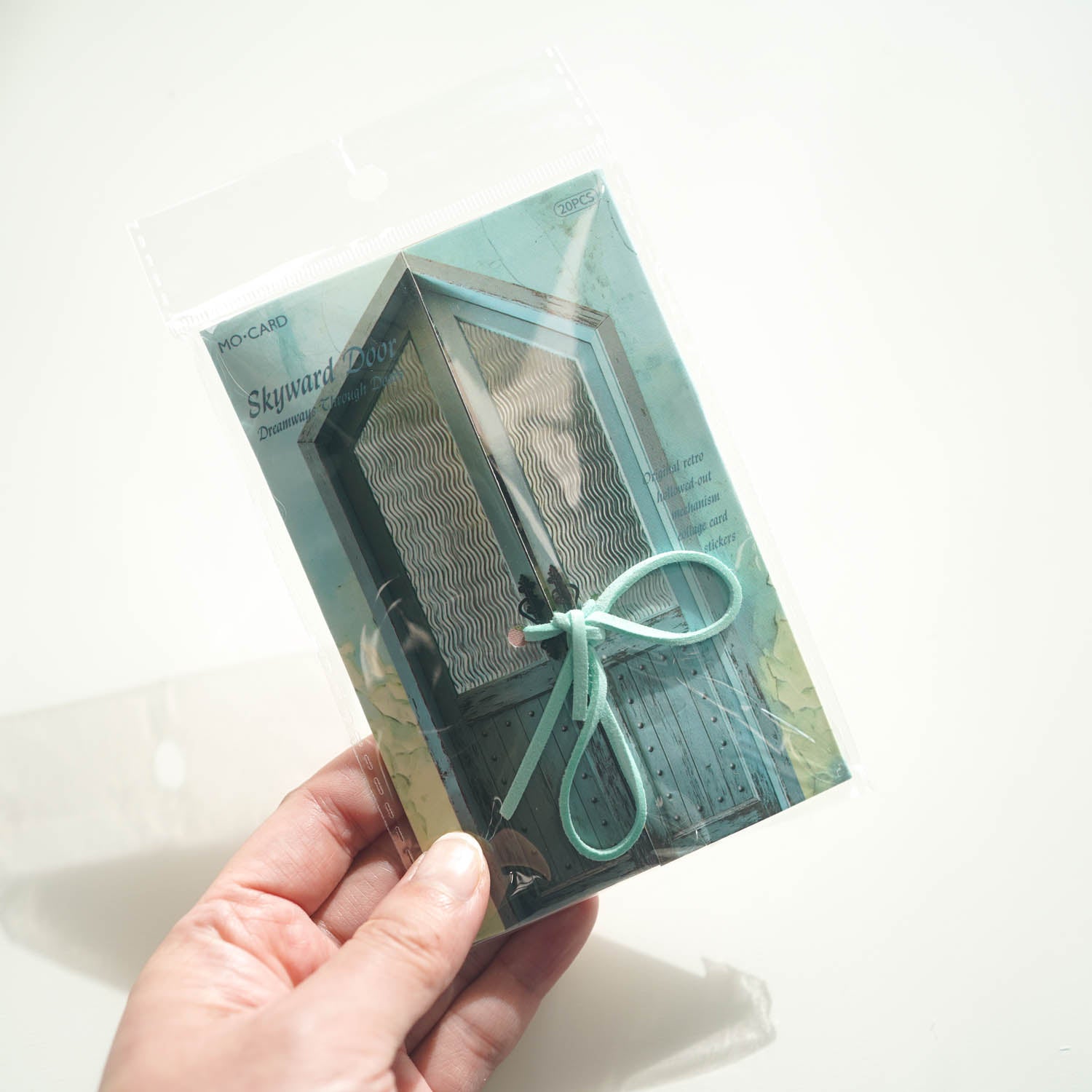 Skyward Door Blue Collage Cut-Out Opening Card Stickers