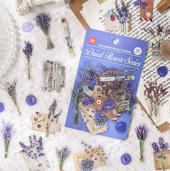 Lavender Correspondence 'Dried Flower Series' Flake Stickers