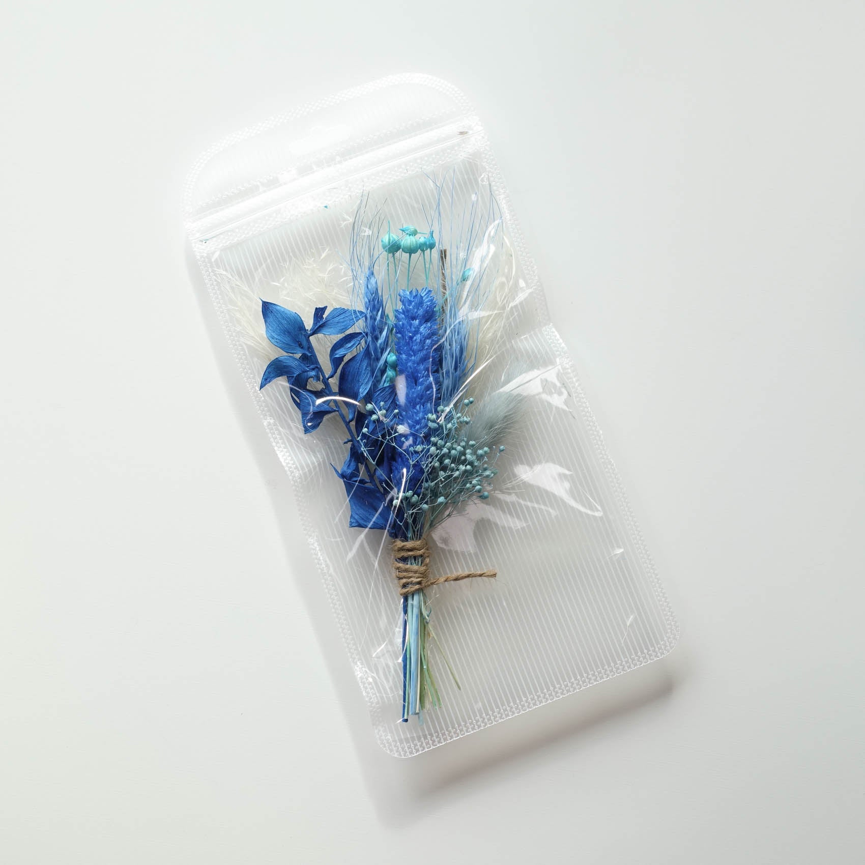 baby blue small mini dried flower bouquet for gift hampers boxes wedding australia