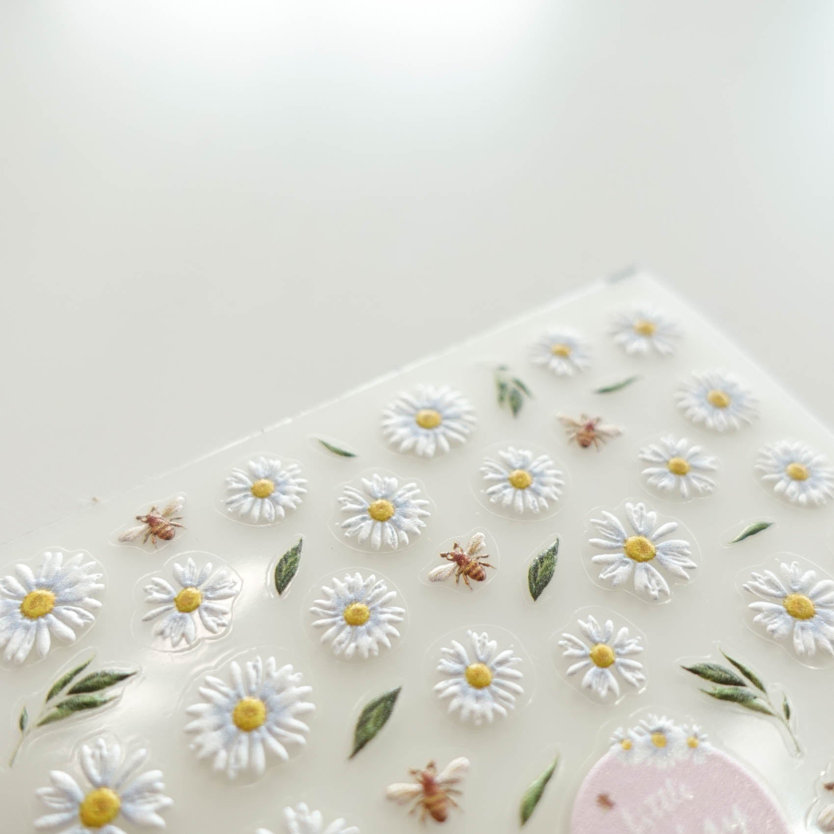 clear-backed bee sticker for wax seals