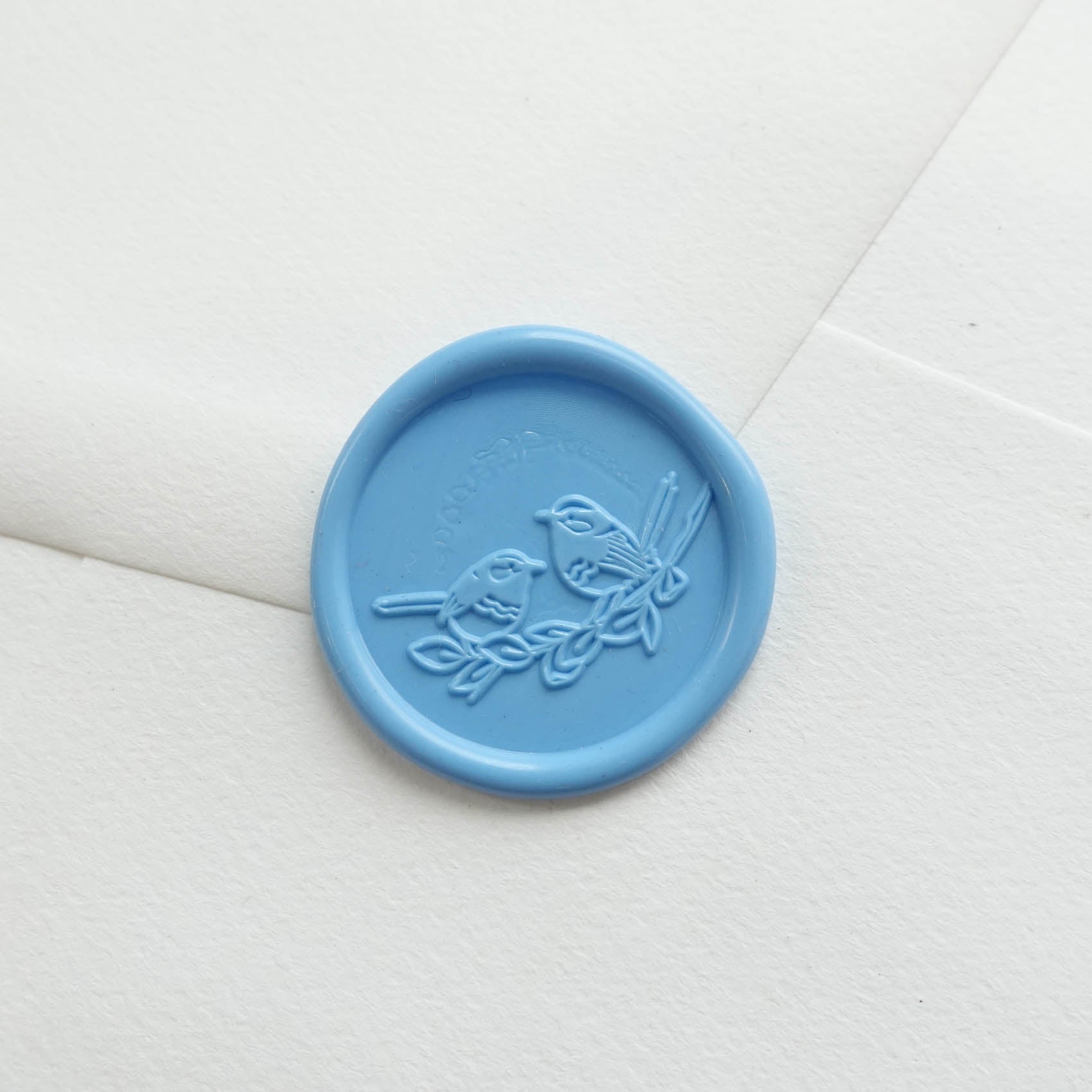 fairy wrens bird wax seal stamp australia fiona ariva