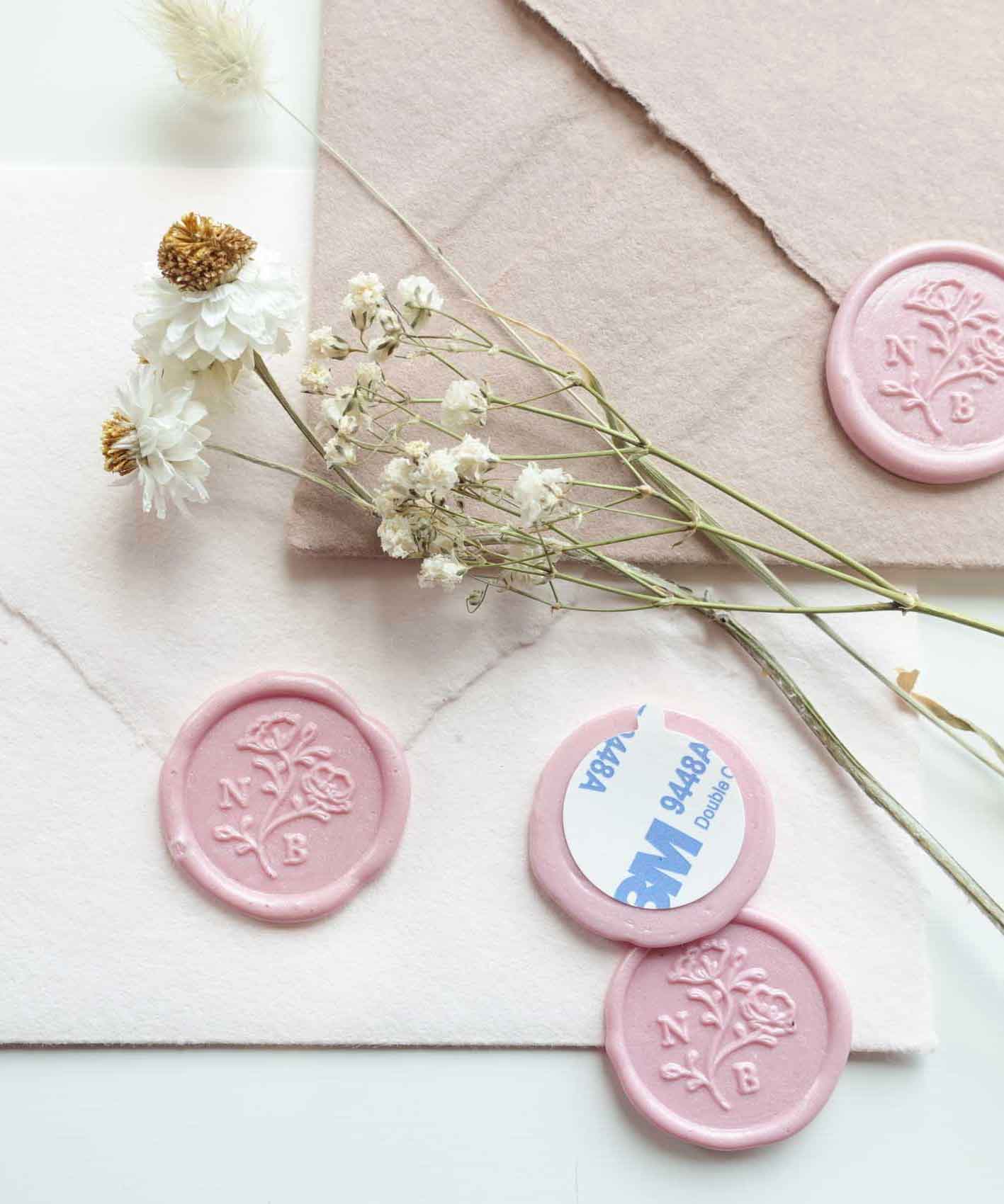 Fiona Ariva Australia Custom Wedding Wax Seal Stickers for Invitations & Envelopes