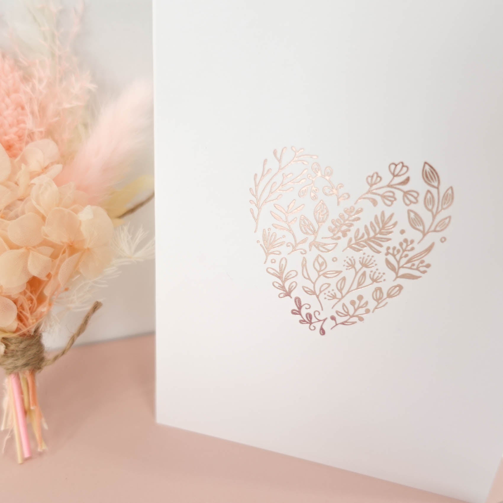 Heart Card, Pen & Flowers Bundle Pack