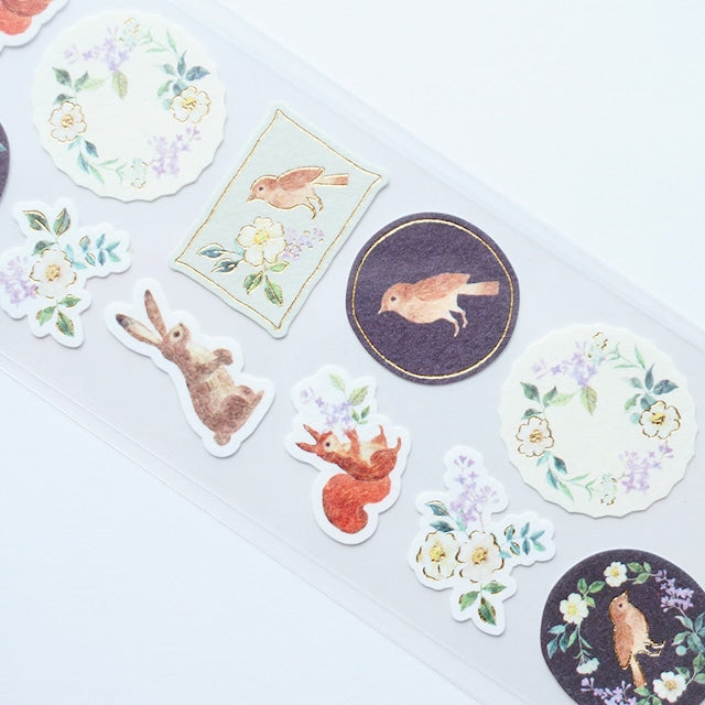 Nightingale Woodland Decorative Stickers Sheet