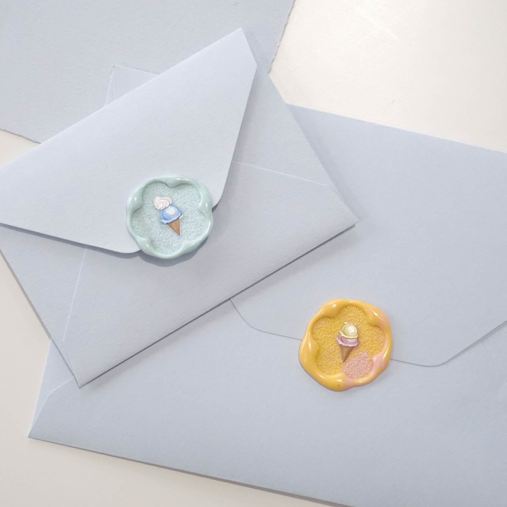 Ice Cream | Whipped Cream | Clear-Backed Decorative Stickers Sheet