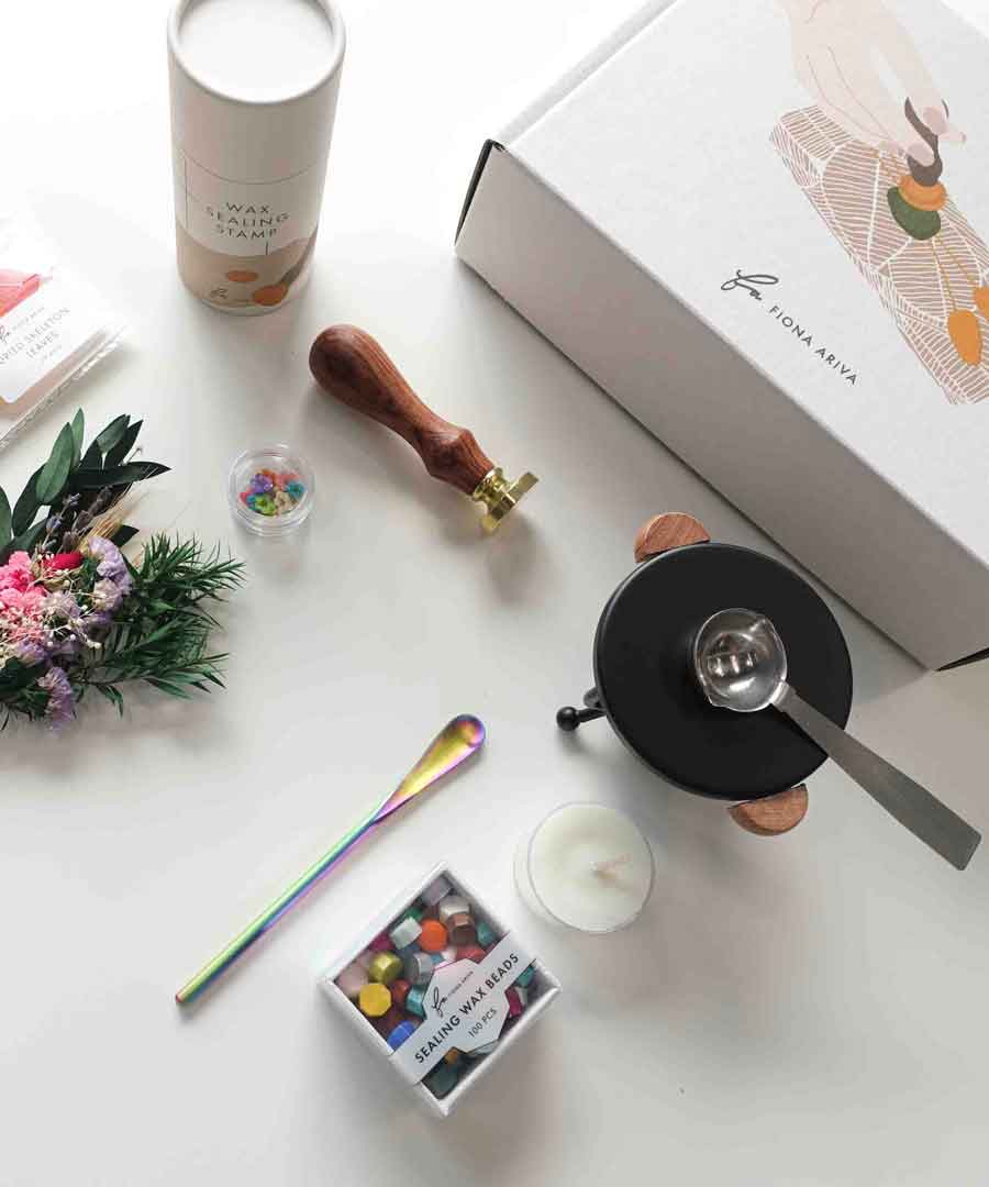 fiona ariva australia wax seal gift bundle box starters kit