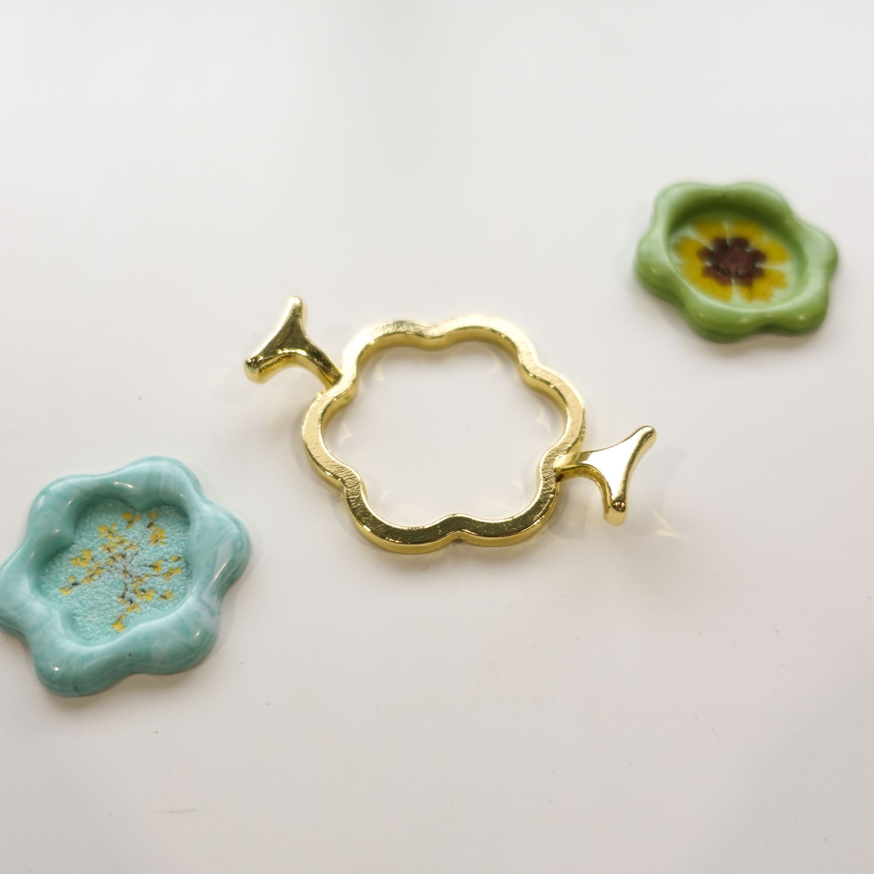 blossom wax seal gold ring mould template fiona ariva australia