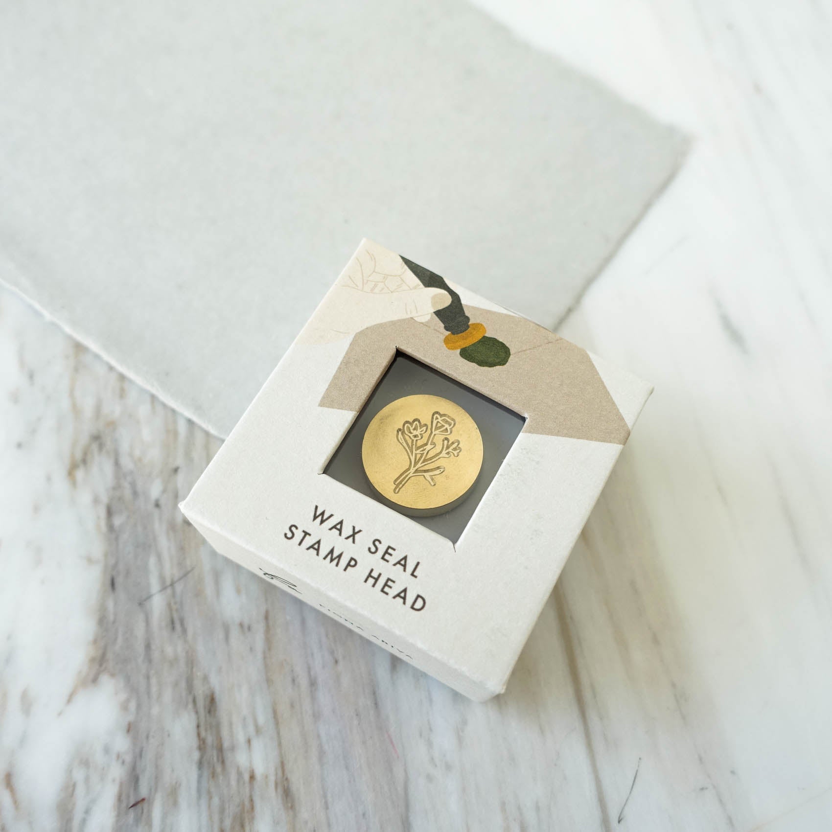 mini wild flower bouquet floral wax seal stamp head fiona ariva australia