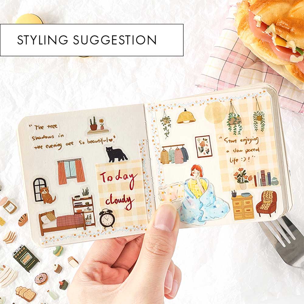 'Fleeting Memories' 4-Sheet Stickers Sheet journal styling