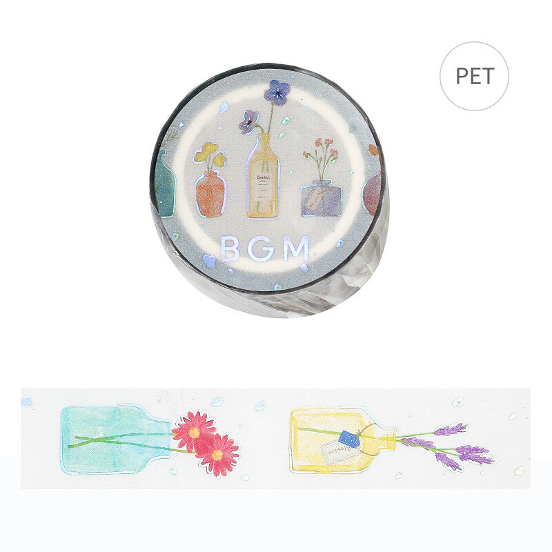 Flower Vase Clear Washi Tape | BGM