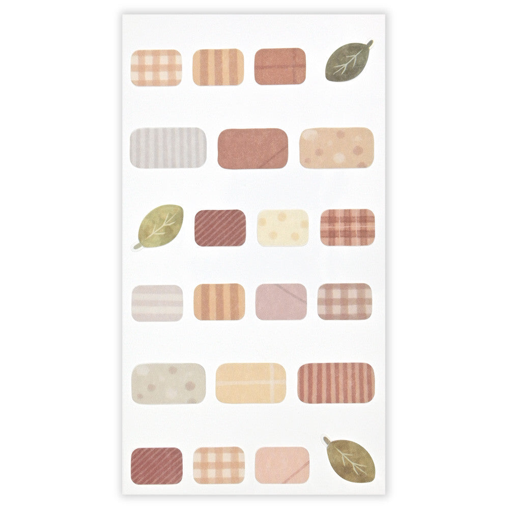 Japanese Snow Fairy Bird 'Mattari Animals' Mellow Night Stickers Sheet