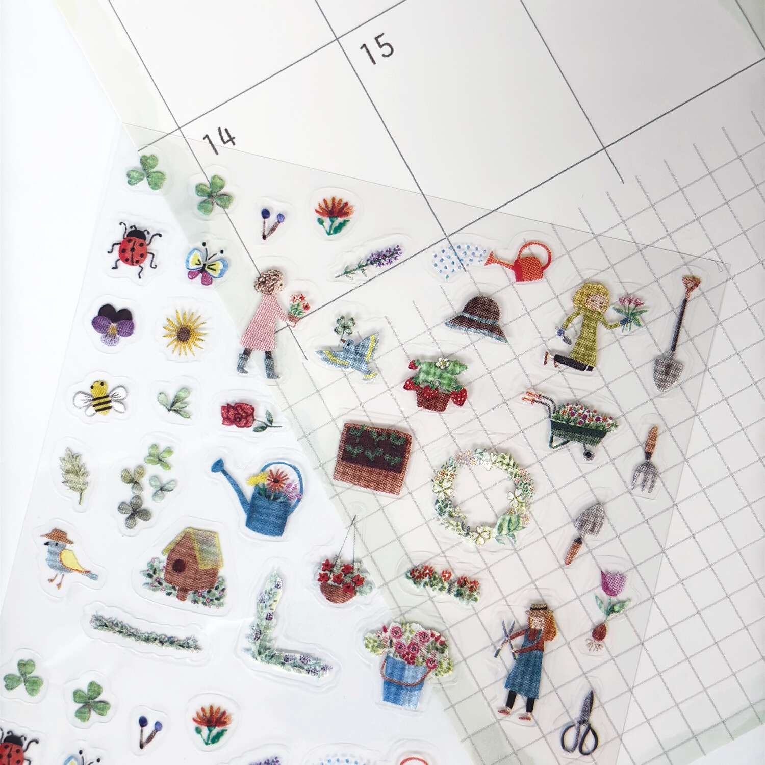Gardening 'Shinzi Katoh' Planner Sticker Sheet
