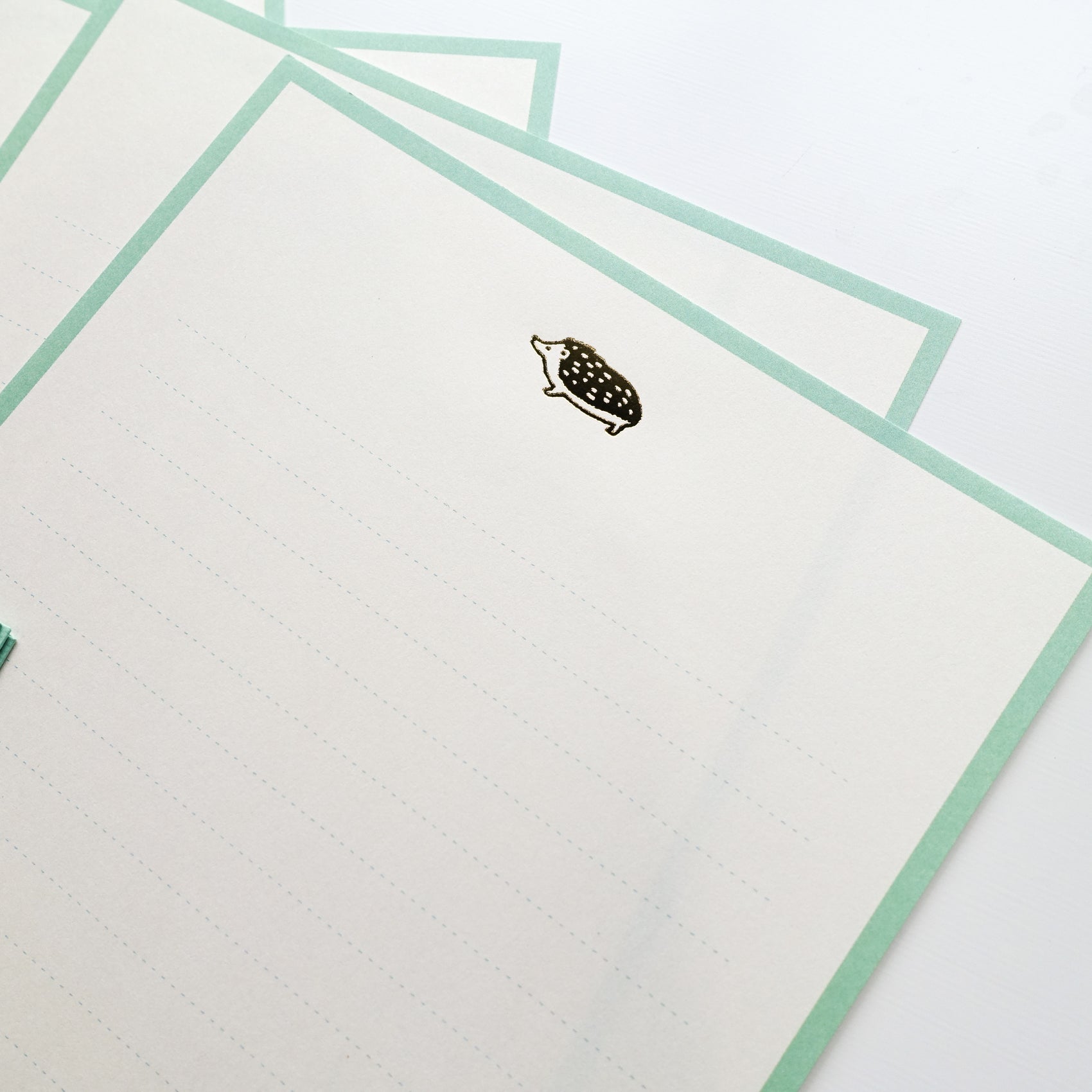 hedgehog gold foil letter writing set australia lucia