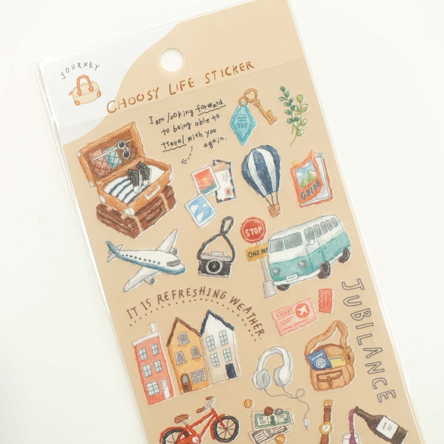 Journey Travel 'Choosy Life' Stickers Sheet