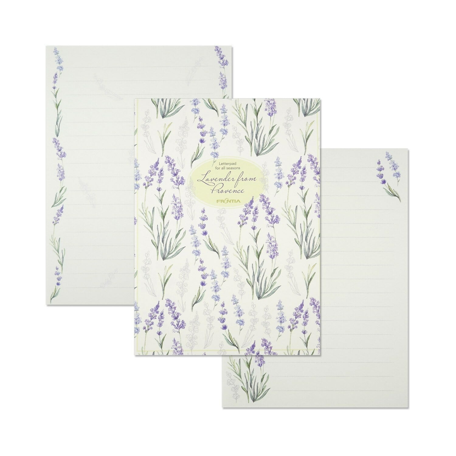 lavender letter writing set