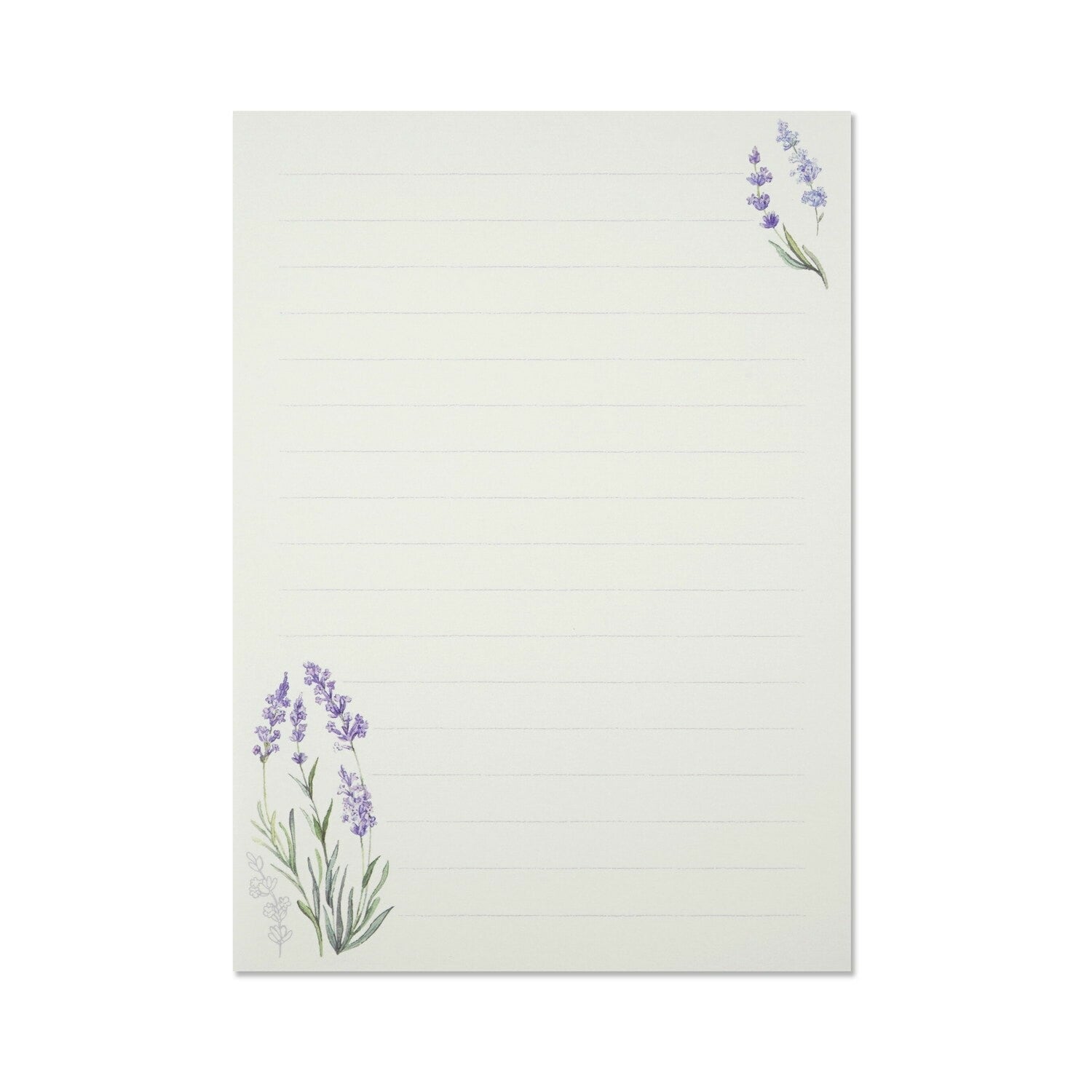 lavender letter writing set