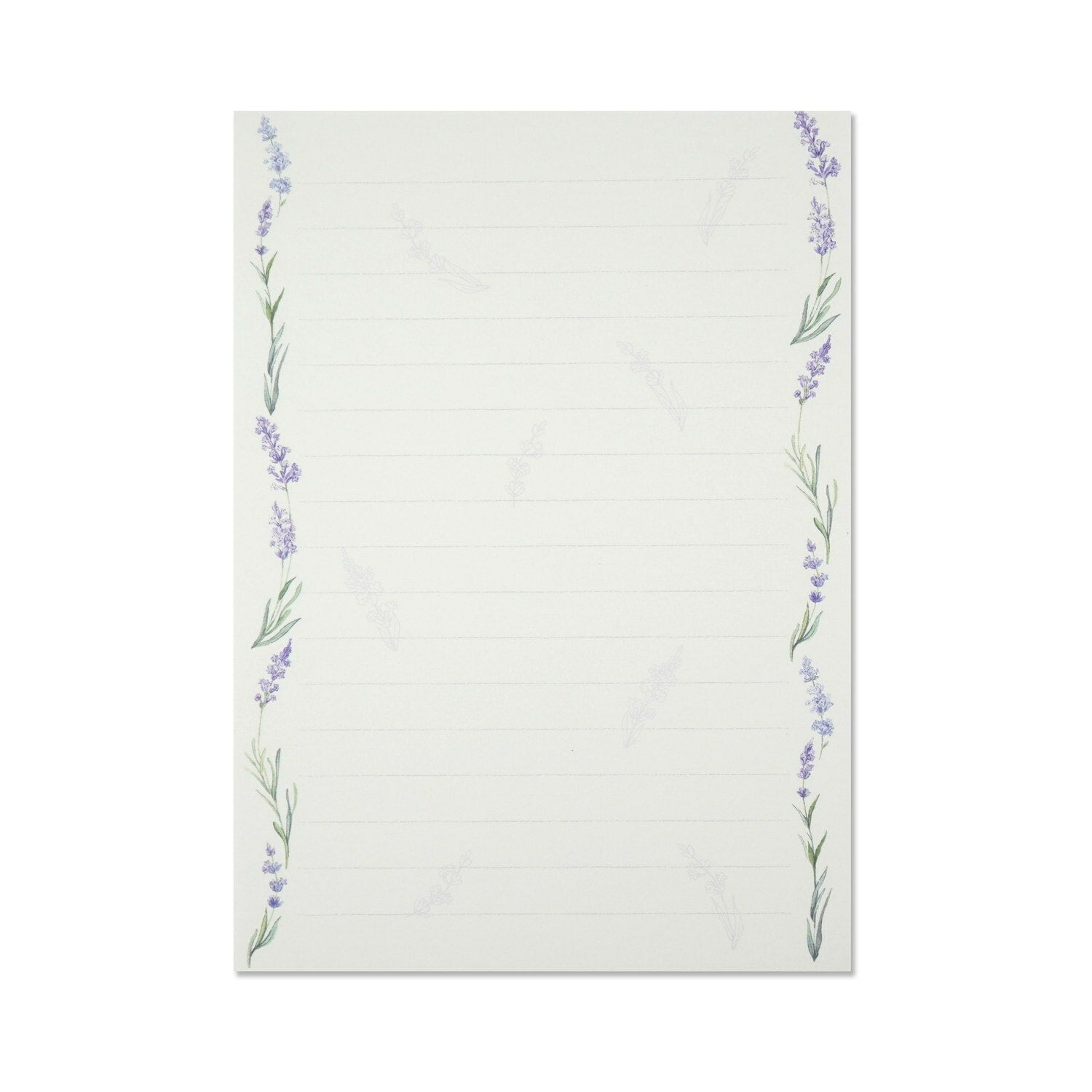 lavender letter writing set