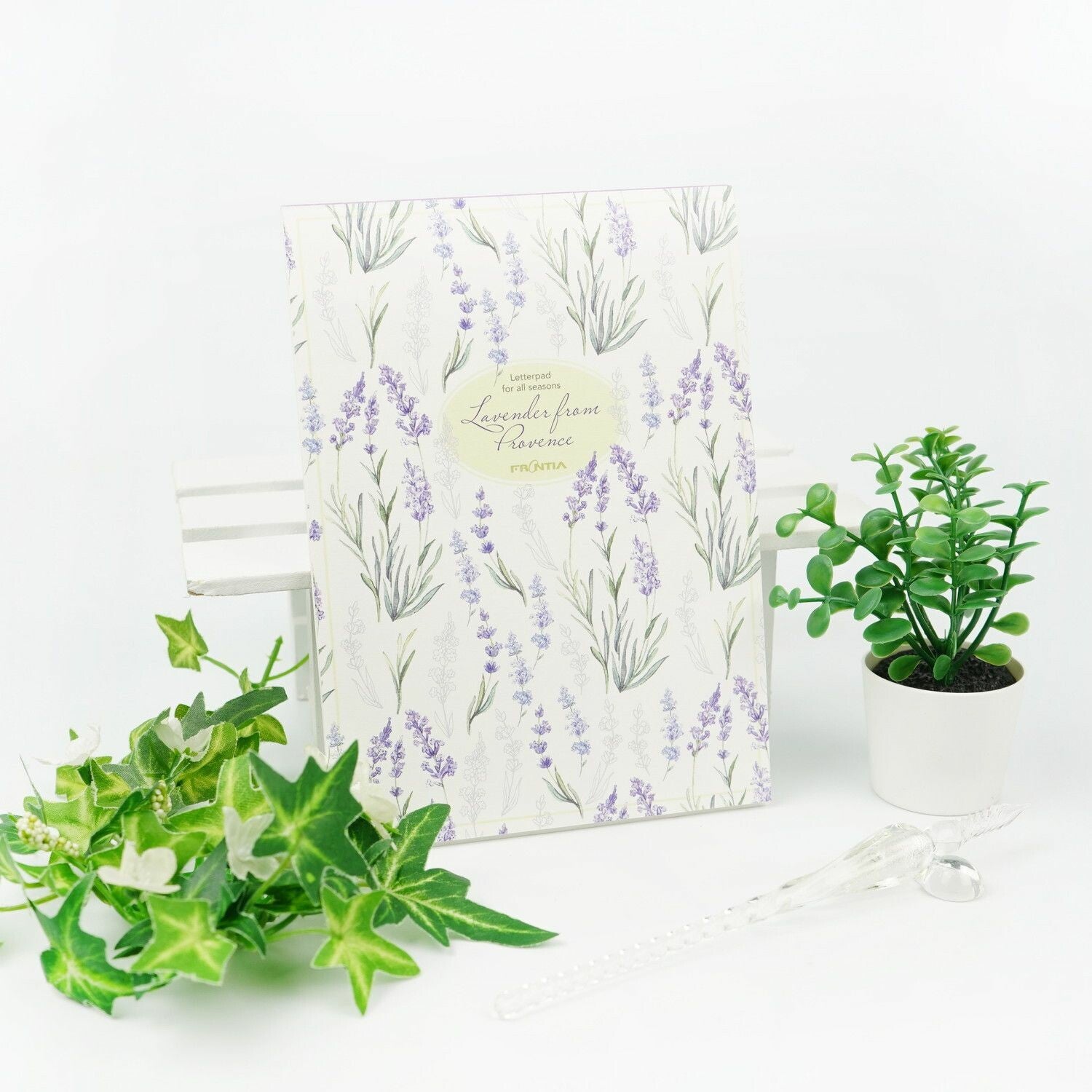 lavender letter writing set