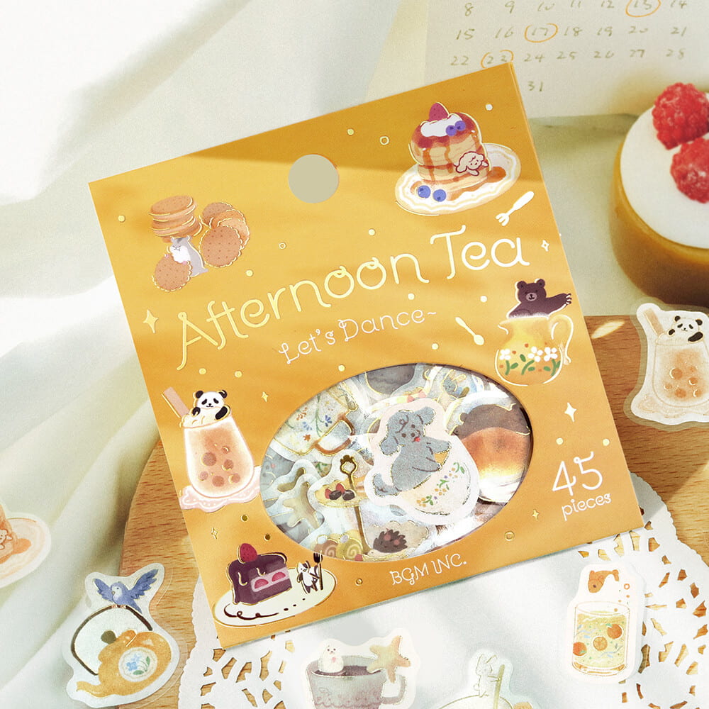 Let's Dance - Yellow | Afternoon Tea | Planner Flake Stickers | BGM
