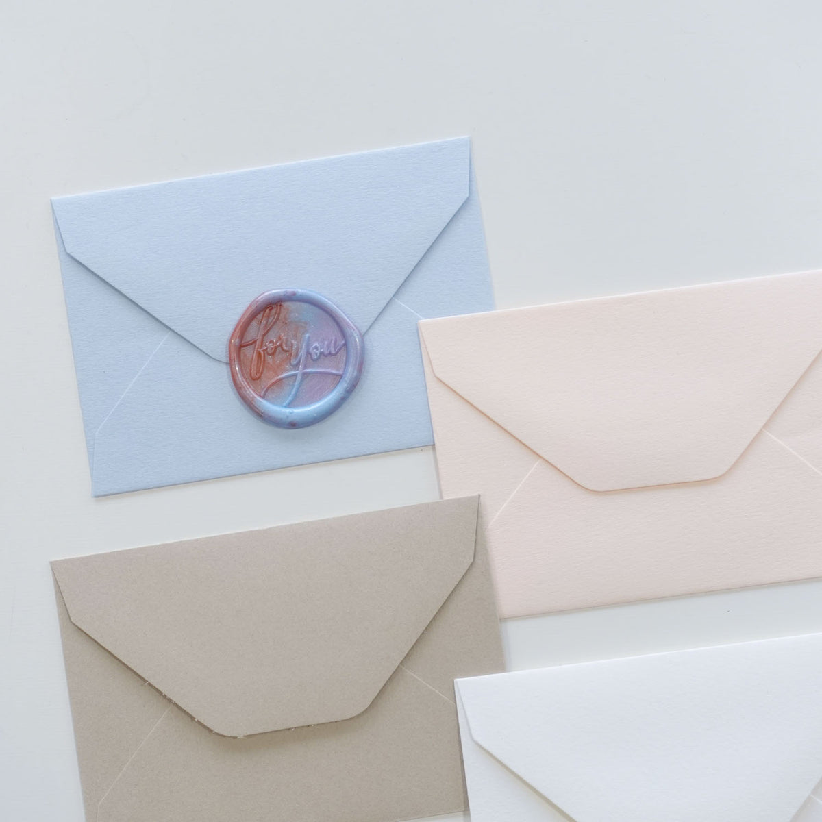 etrusca mini pastel envelopes texture cards set blank