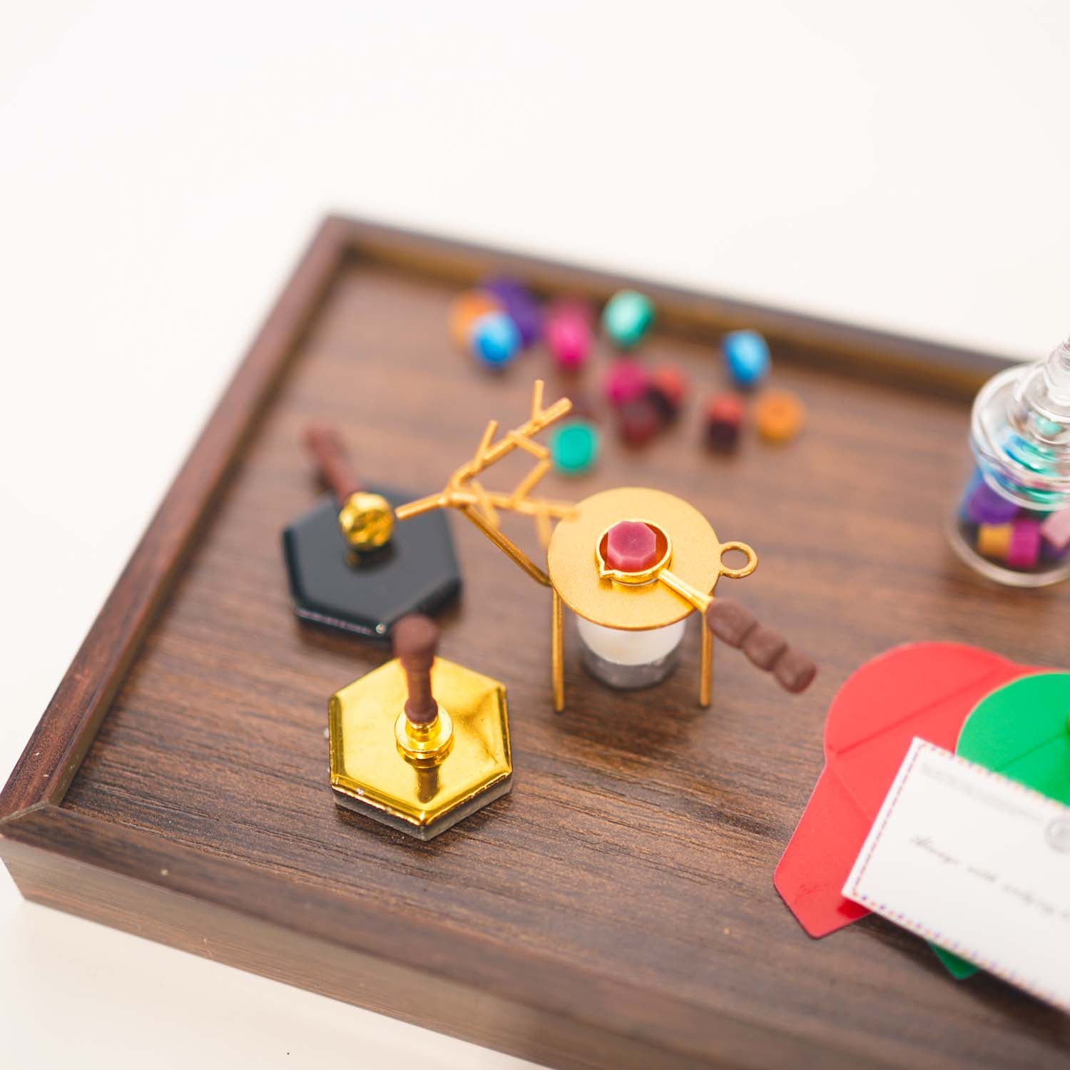 Miniature Wax Seal & Accessories Dollhouse Set