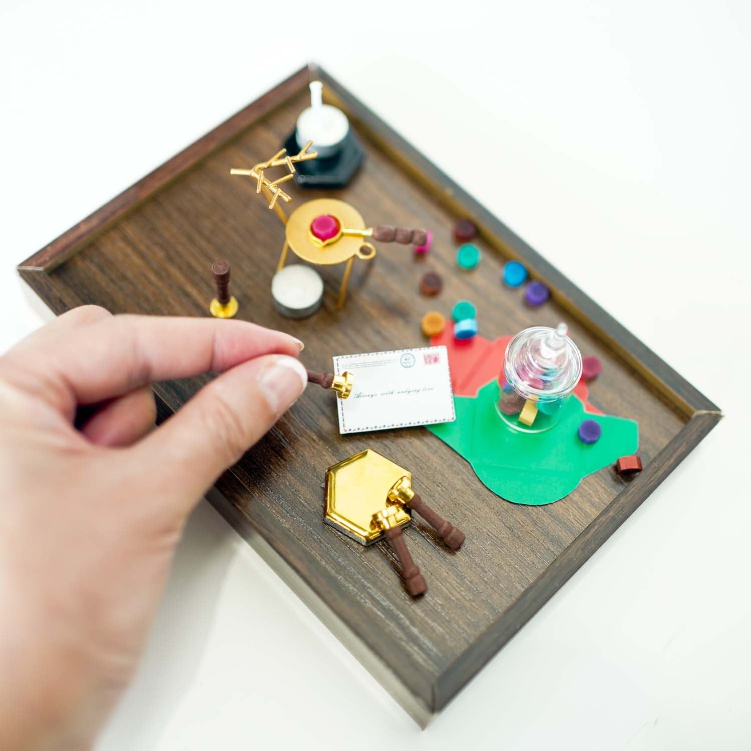 Miniature Wax Seal & Accessories Dollhouse Set