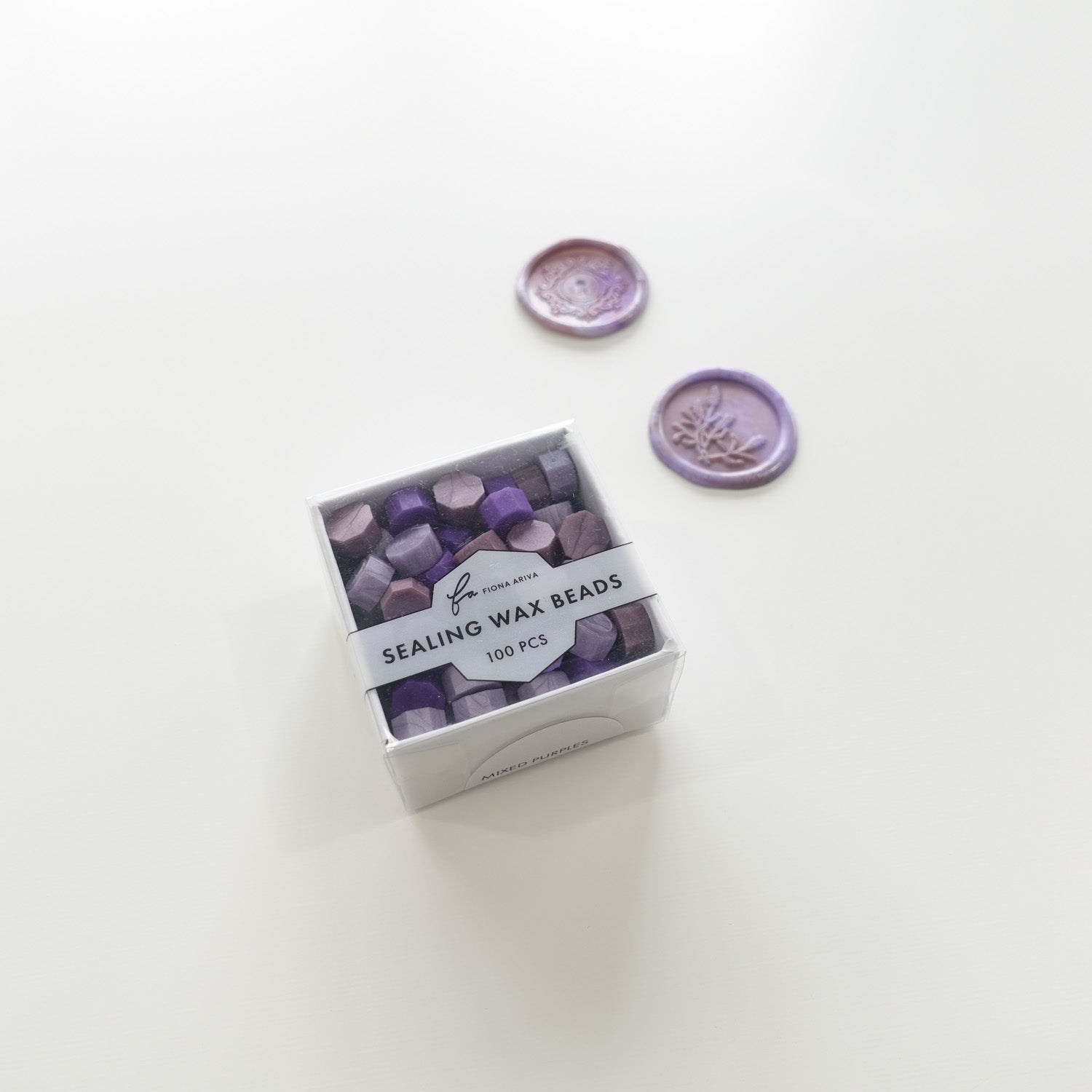 Purple royal lilac lavender sealing wax beads fiona ariva wax seal Australia