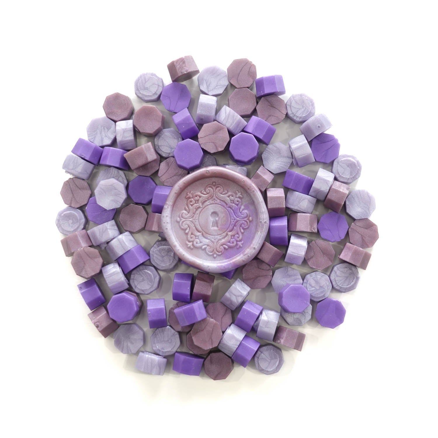 Purple royal lilac lavender sealing wax beads fiona ariva wax seal Australia