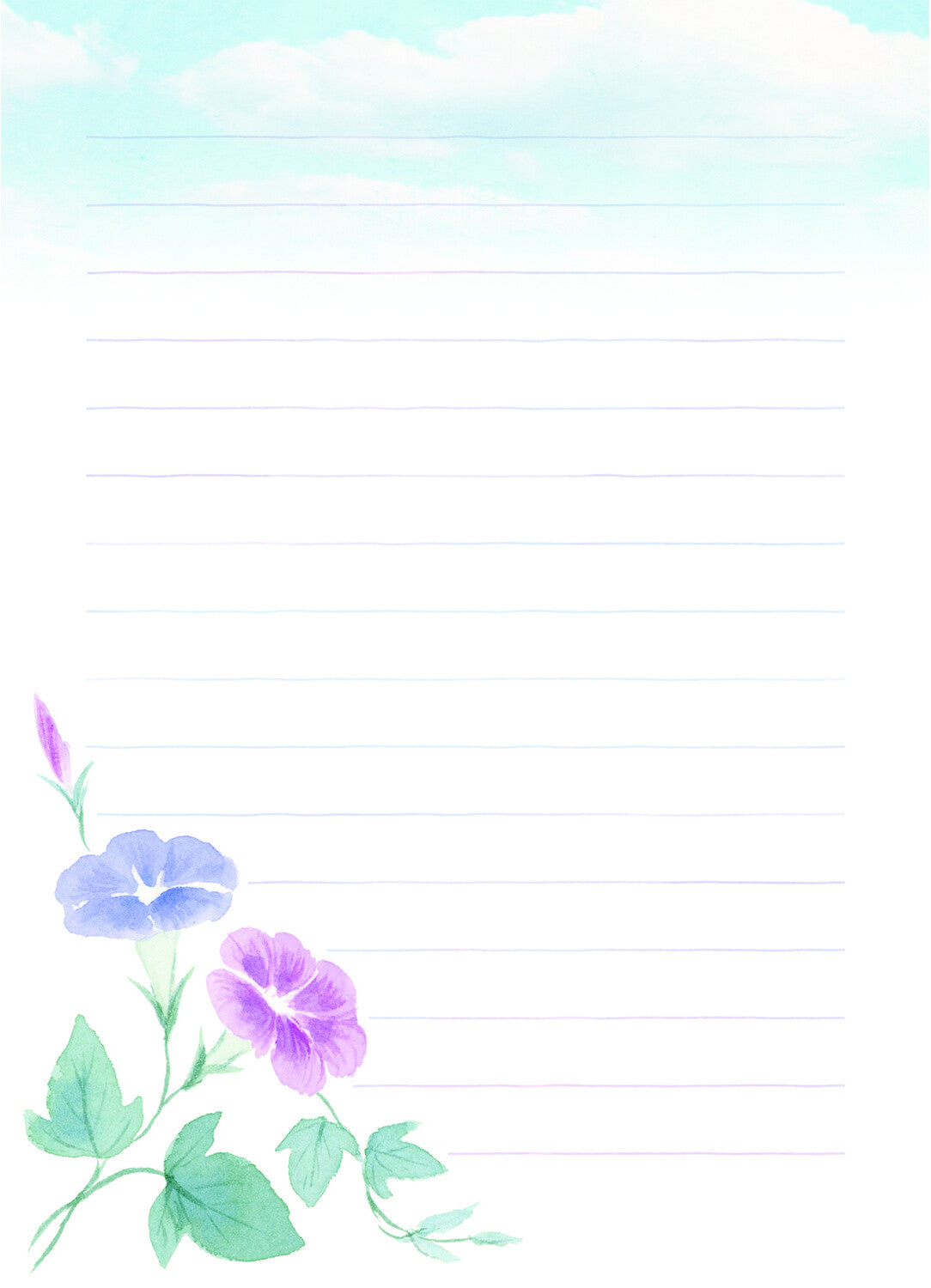 Morning Glory | Letter Writing Pad