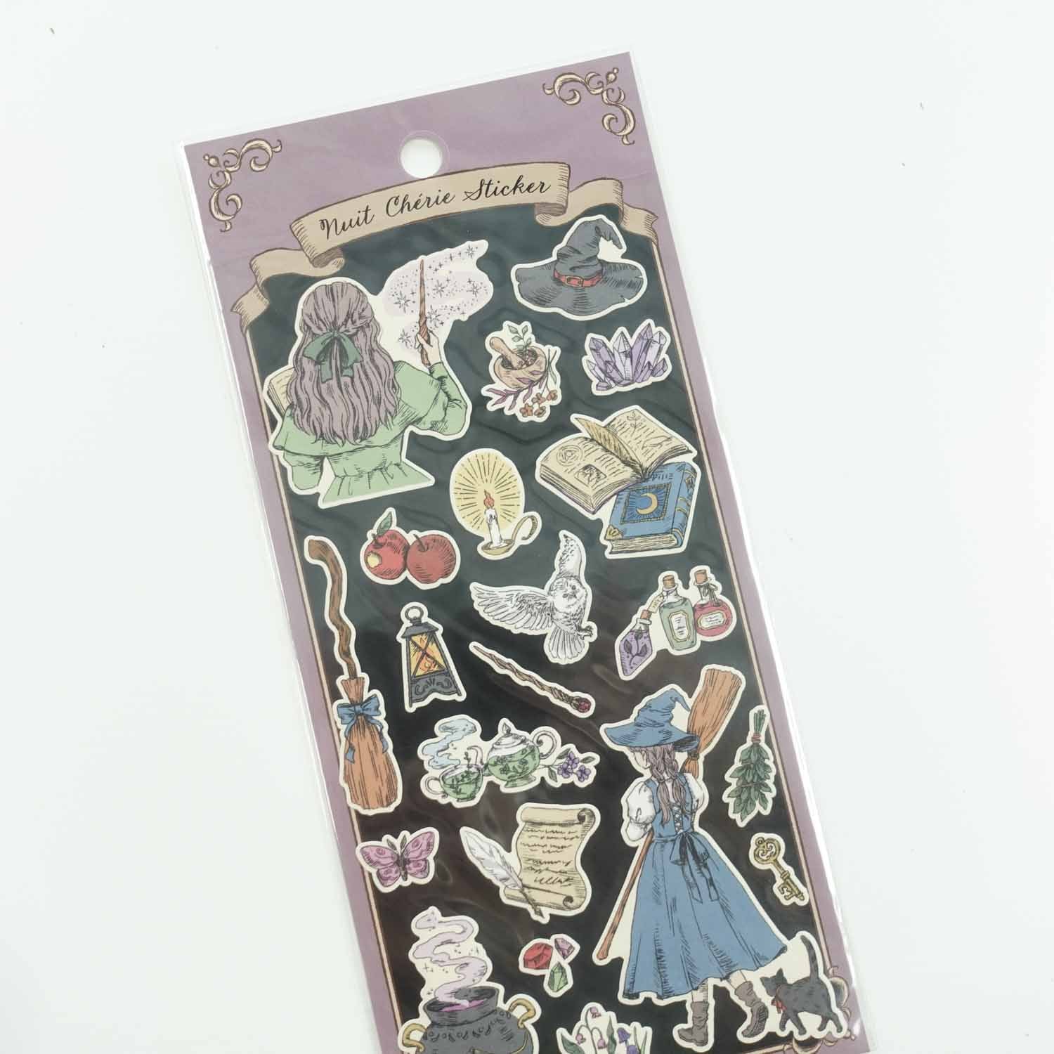 Witch's Treasure Chest 'Nuit Cherie' Stickers Sheet