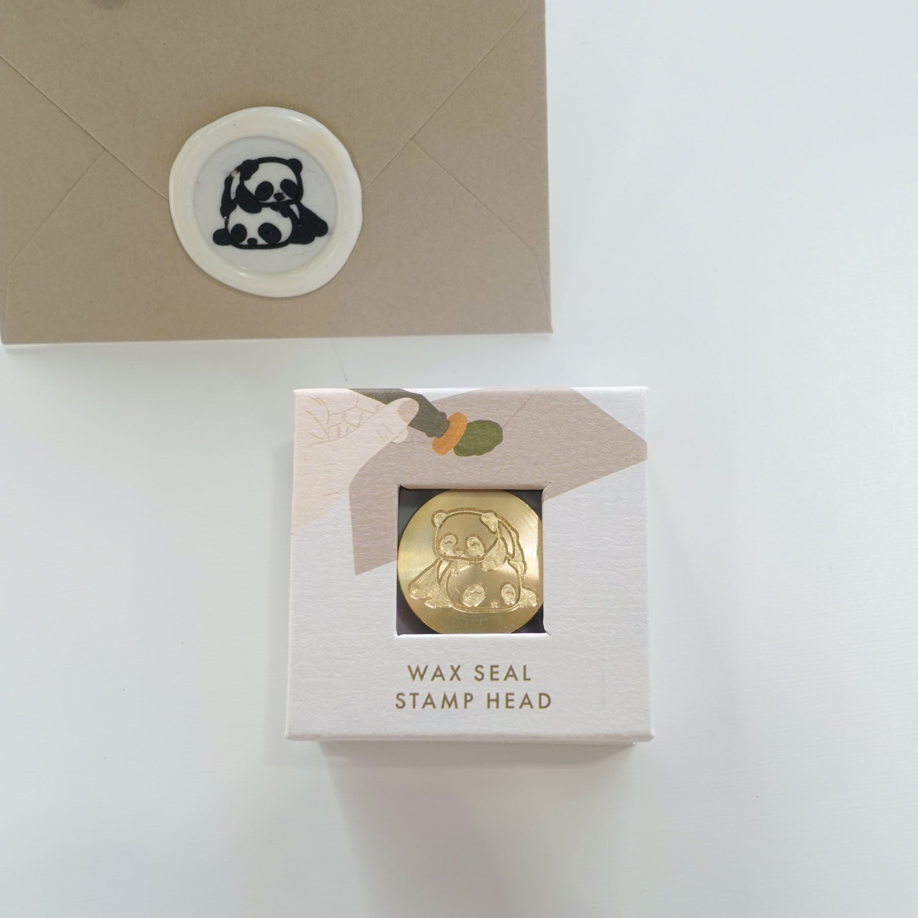 Panda wax seal stamp, wax seal kit or stamp head fiona ariva australia