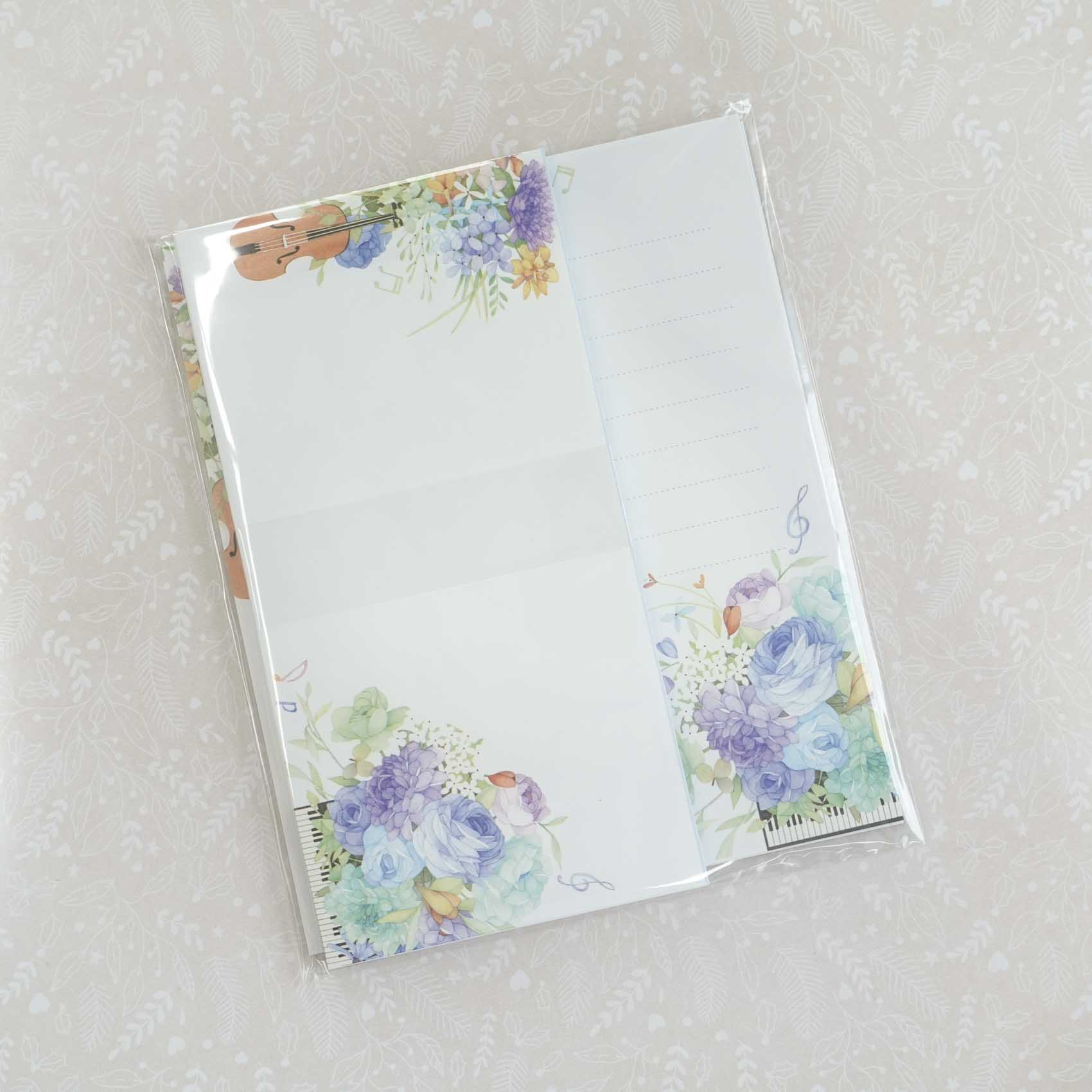 Musical Instruments Garden Letter Writing Set