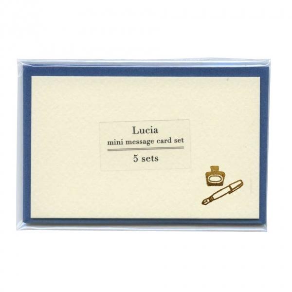 Pen & Ink Bottle Gold Foil Mini Message Card Set