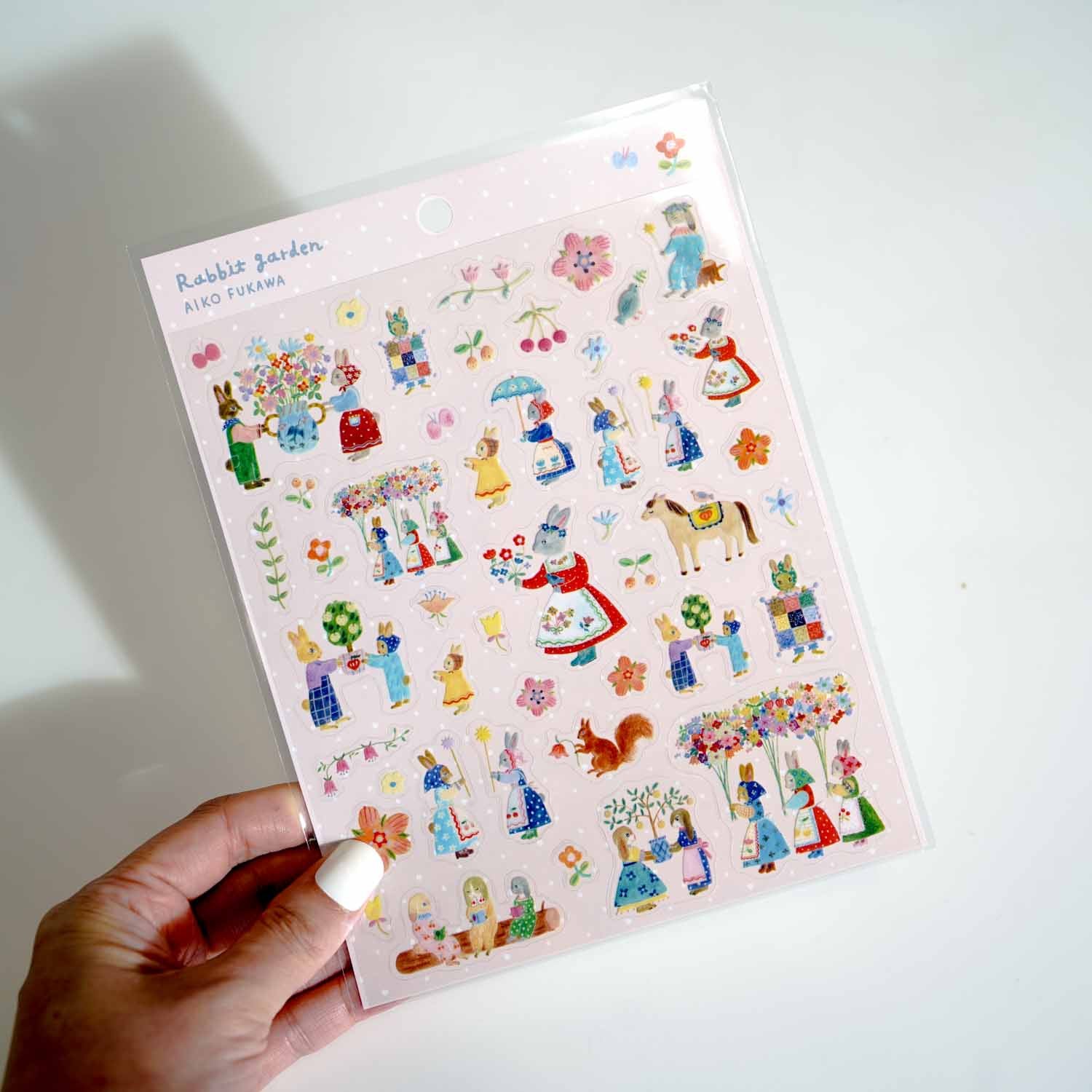 Rabbit Garden 'Aiko Fukawa' Cozyca Stickers Sheet