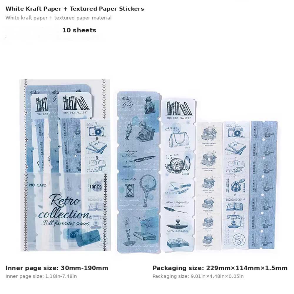 Retro Collection Perforated Ticket 'Bill Favourites' Flake Stickers