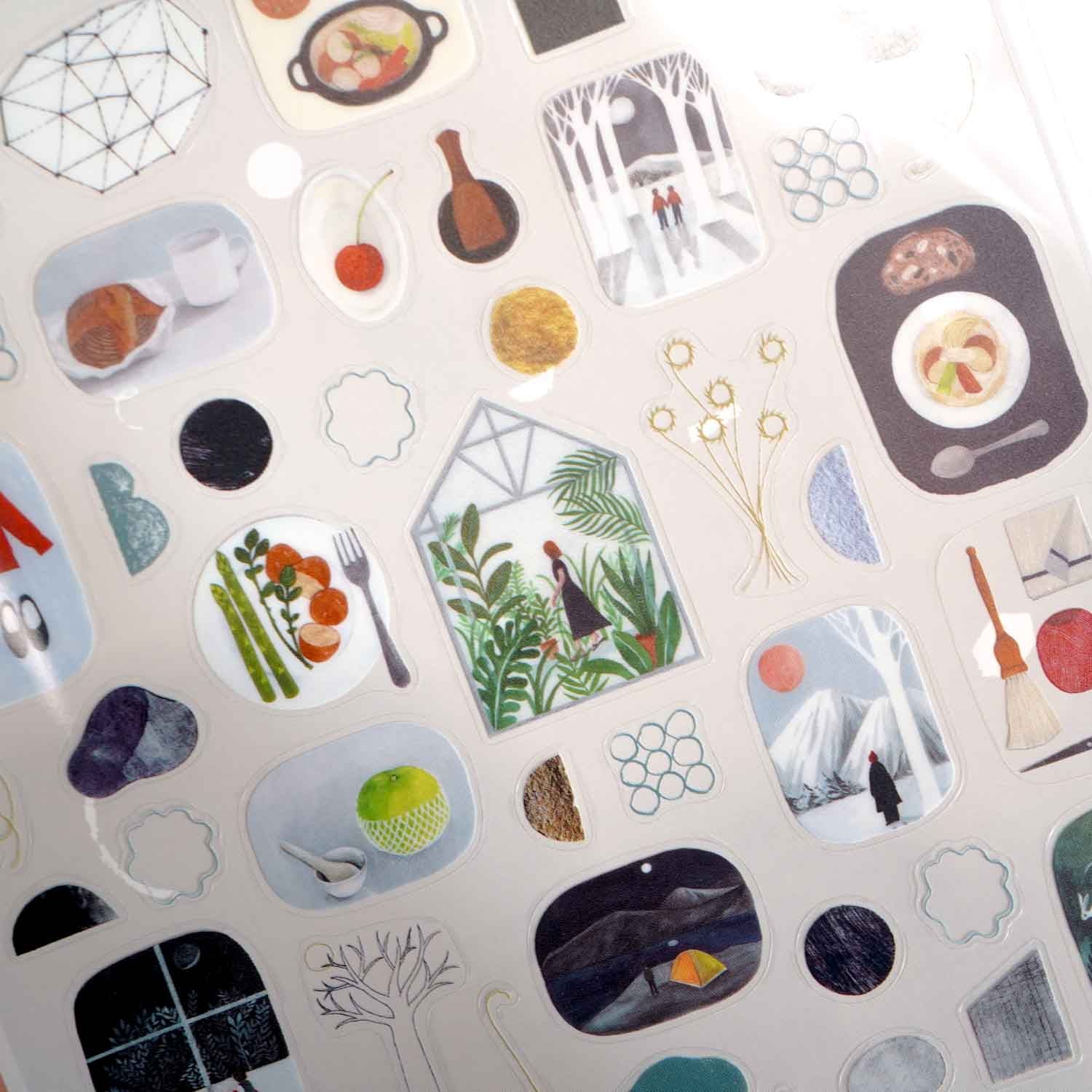 Scene Life 'Nishishuku' Cozyca Stickers Sheet