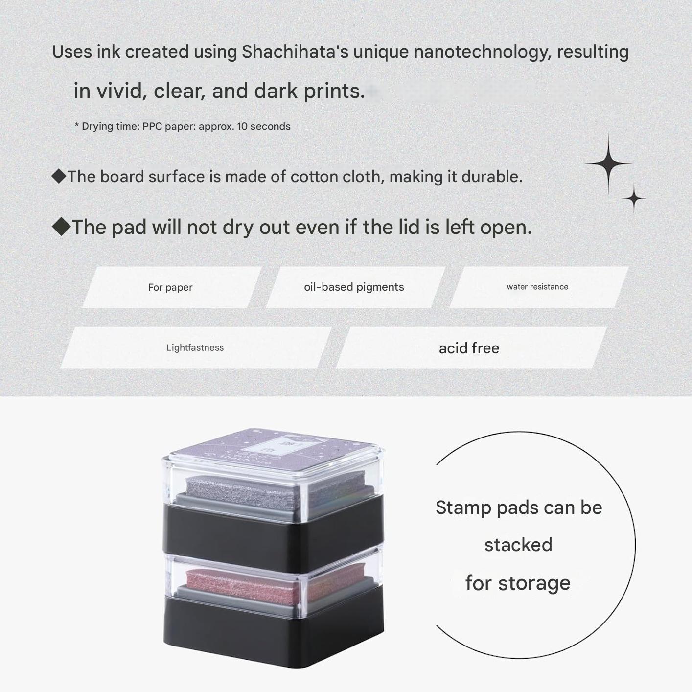 Shachihata 'Iromoyo Kosai Glow Warabe' Series Mini Stamp Ink Pad