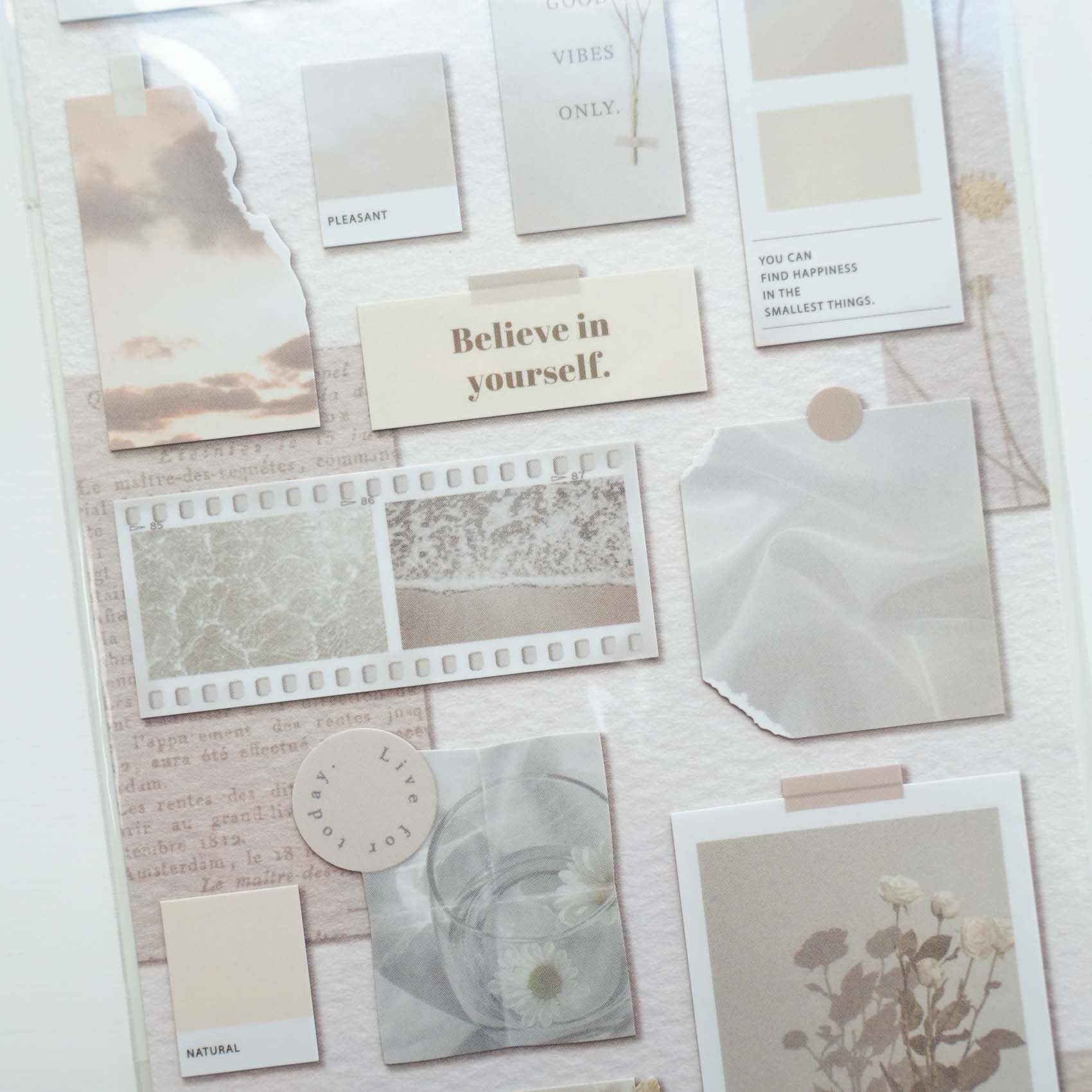 Beige 'On The Wall' Sticker Sheet