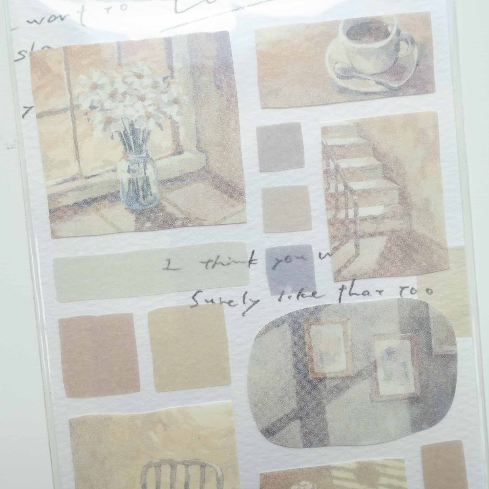 Twilight 'Landscape' Translucent Paper Sticker Sheet