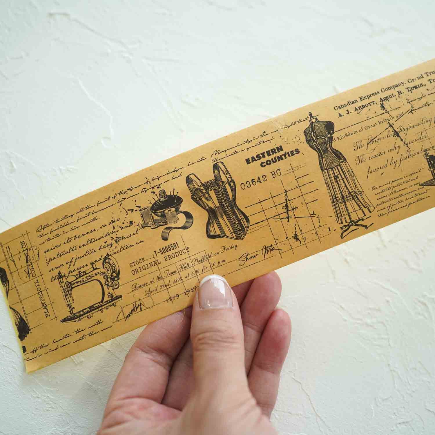 Sewing Drafts 'Fragment of Manuscript' Kraft Tape