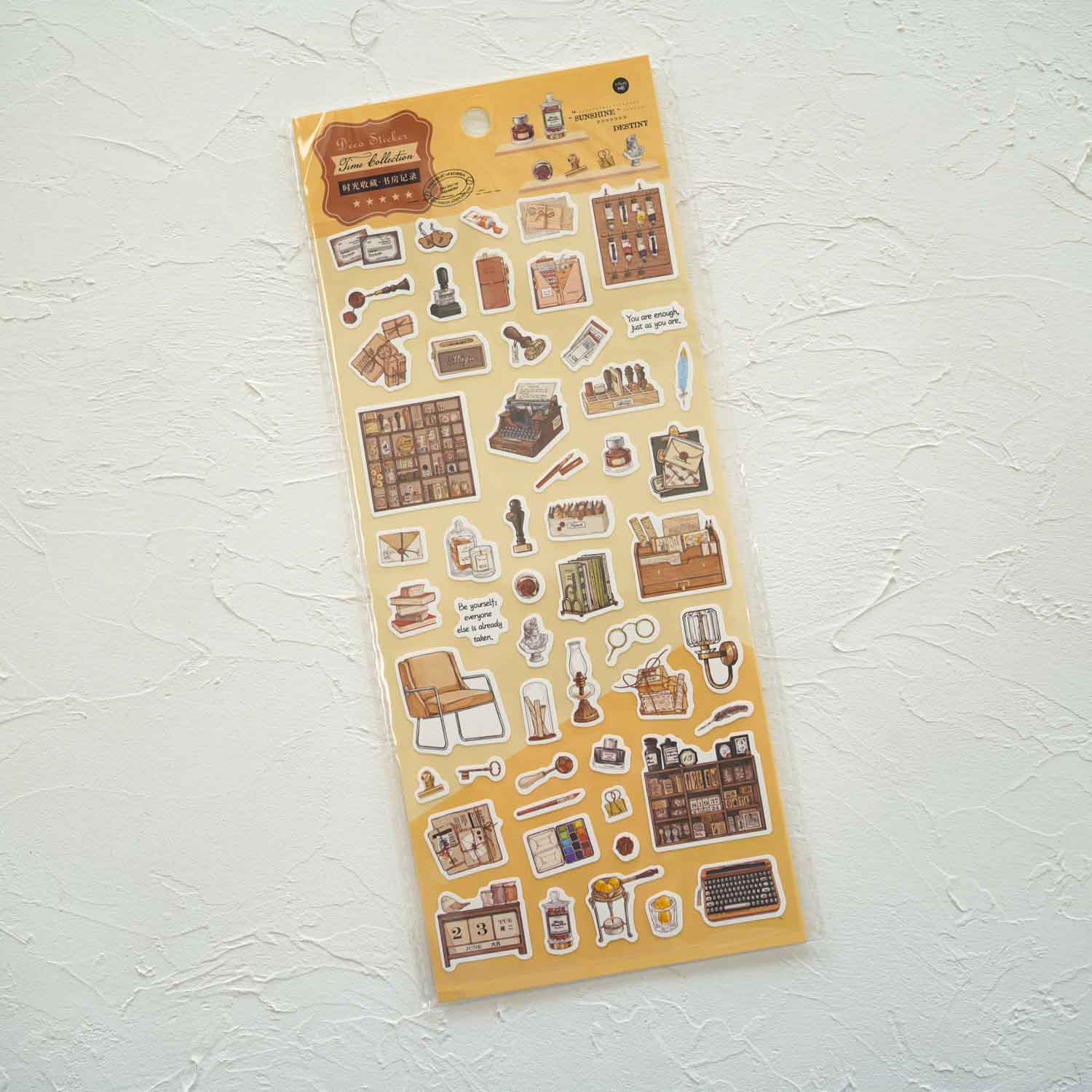 Stamp Books Wax Seal Vintage Stationery 'Deco Sticker Time Collection' Stickers Sheet
