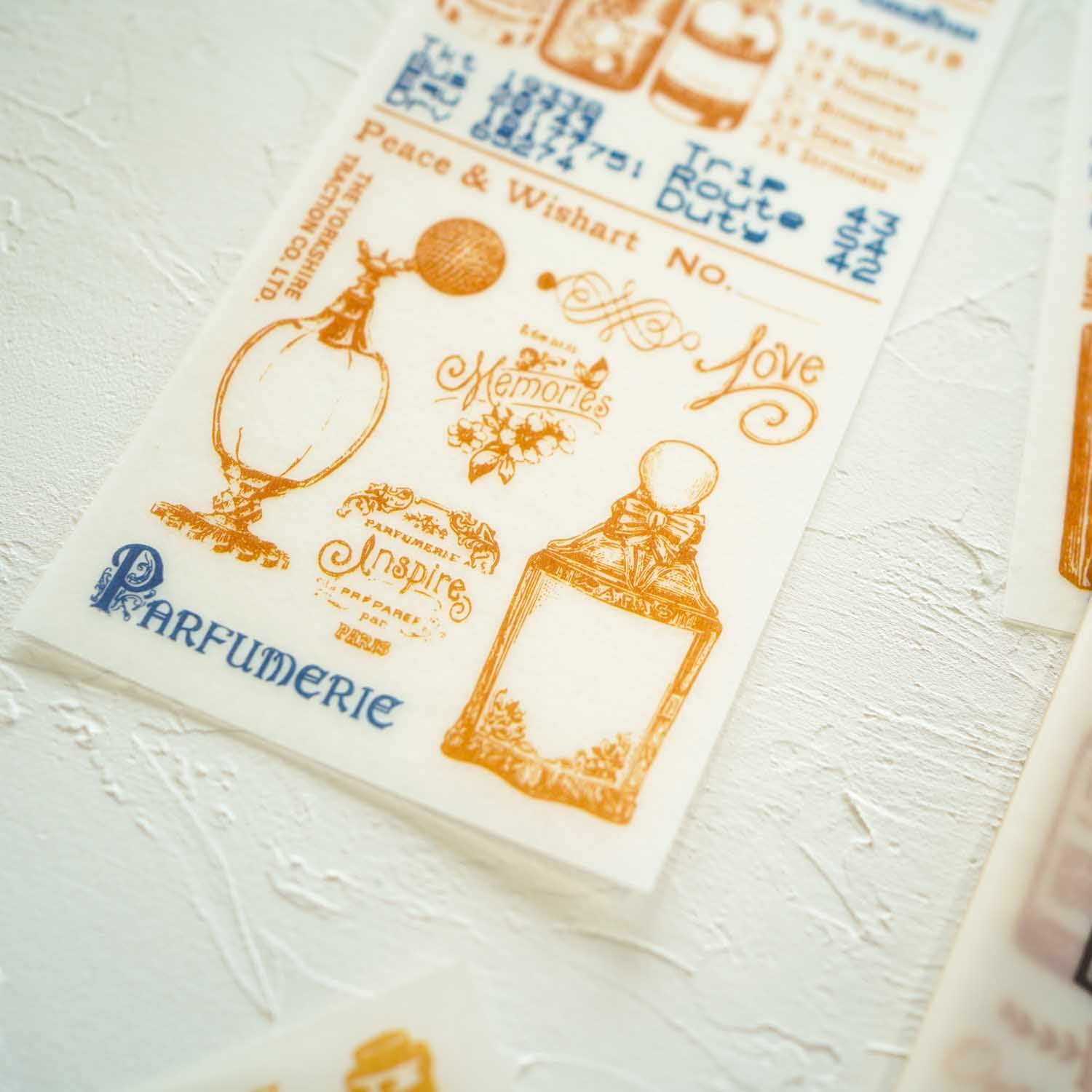 Bottles 'Art Poster' Vintage Retro Antique Style Illustrated Washi Sticker Pad