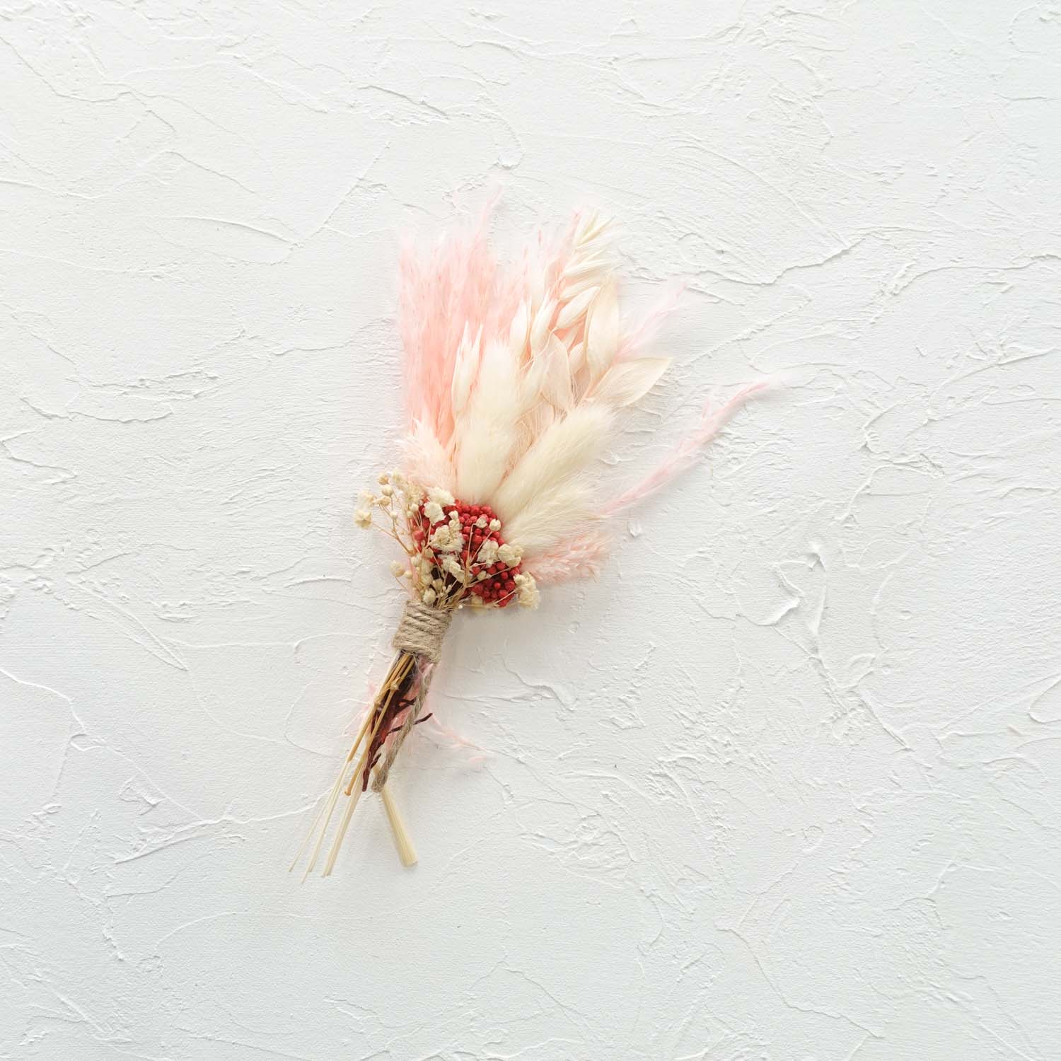 red pink small mini dried flower bouquet for gift hampers boxes wedding