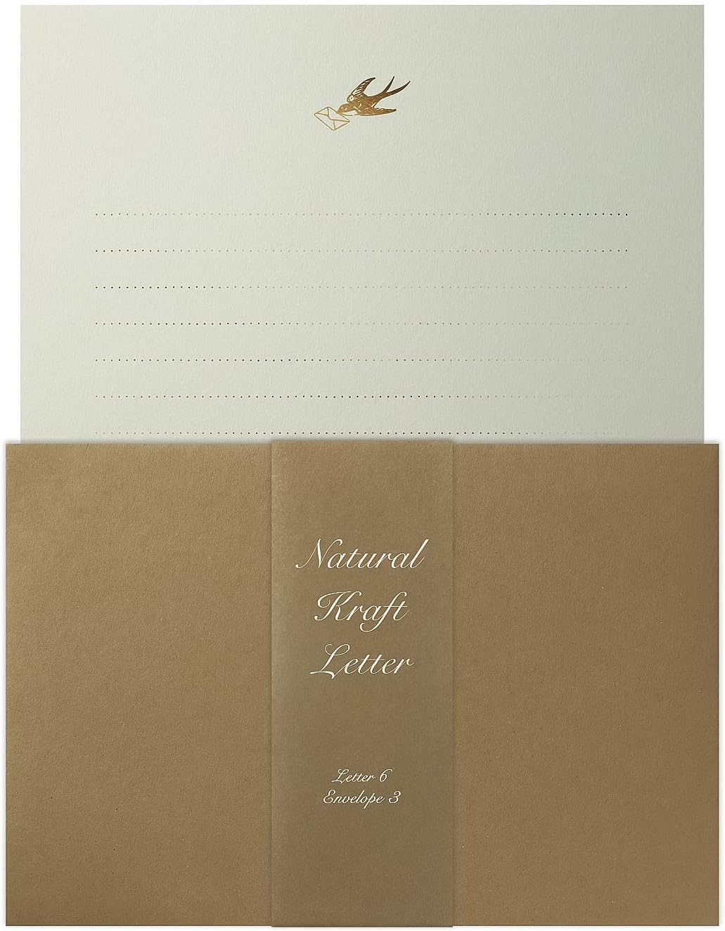Swallow Bird 'Natural Kraft Letter' Letter Writing Set