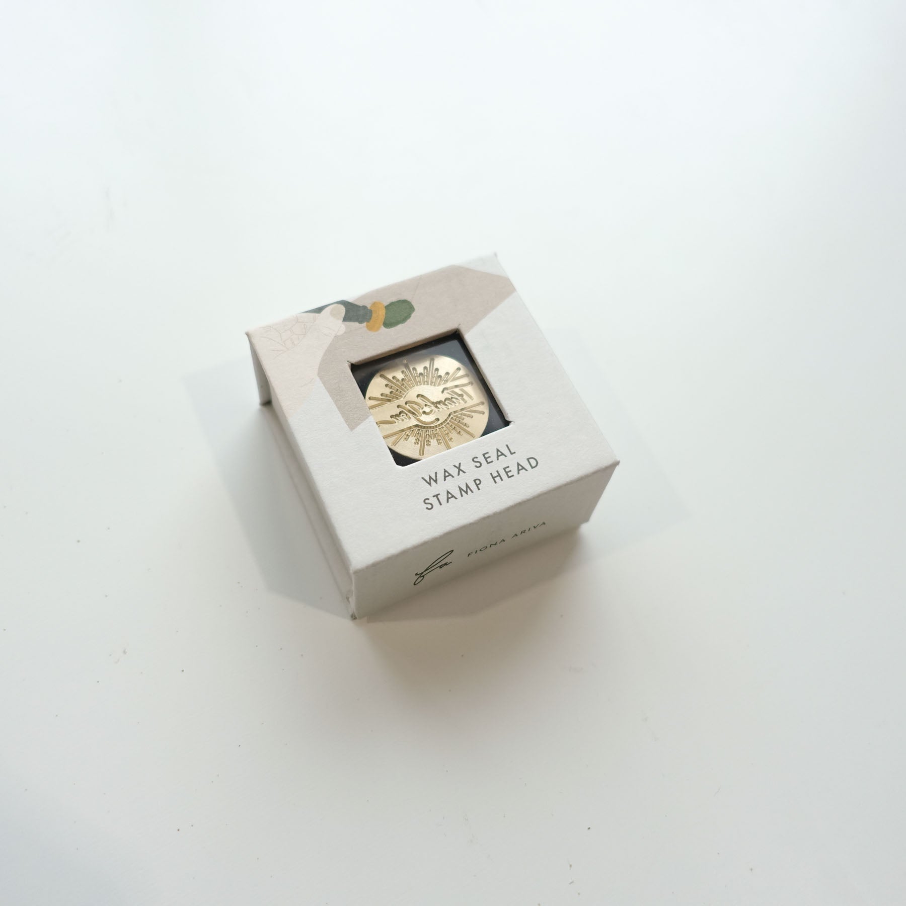 thank you wax seal stamp head sunburst fiona ariva australia