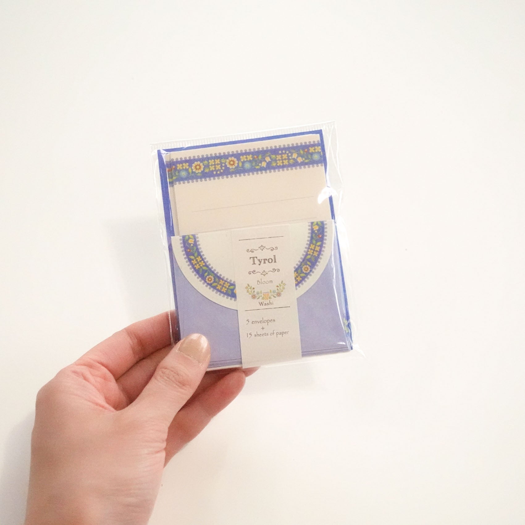 Tyrol 'Bloom' Blue Mini Letter Writing Set