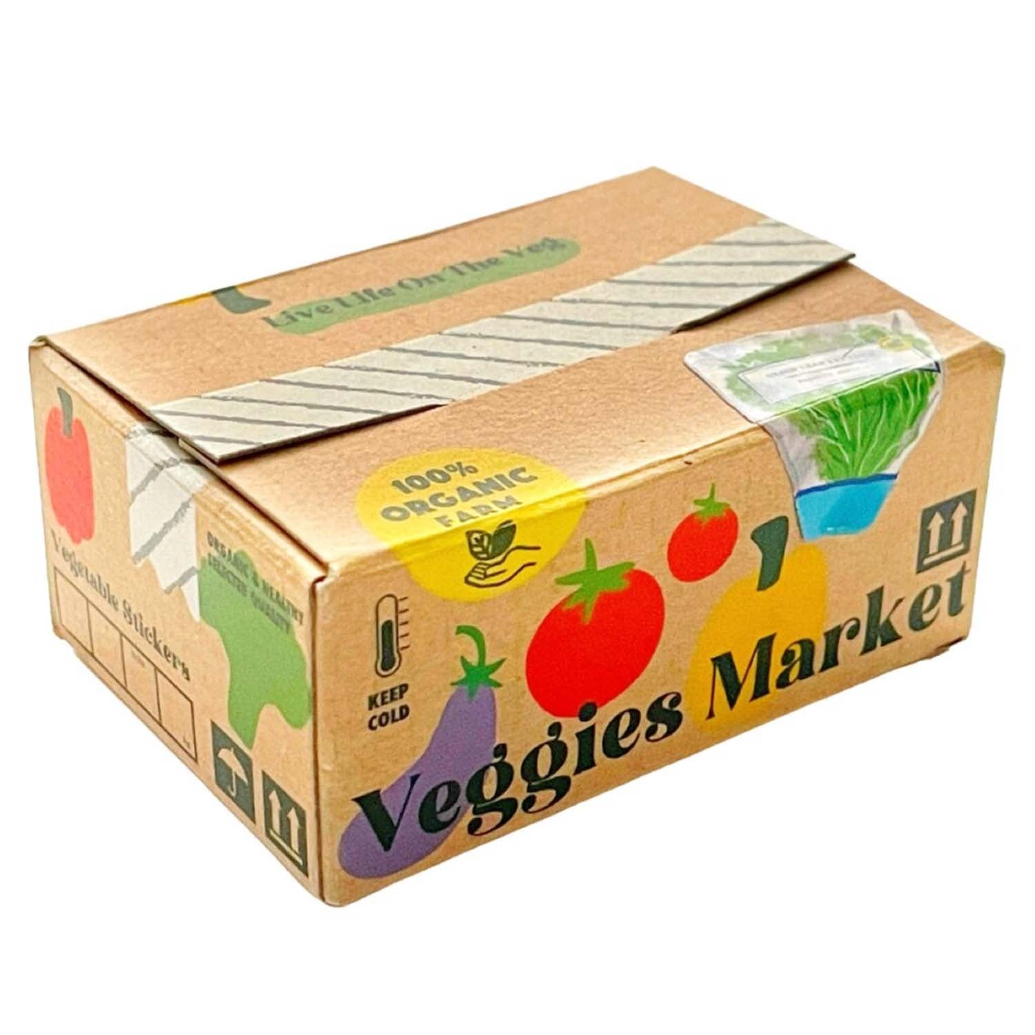 Veggies Market | Small Box of Japanese Flake Stickers | Haco Seal